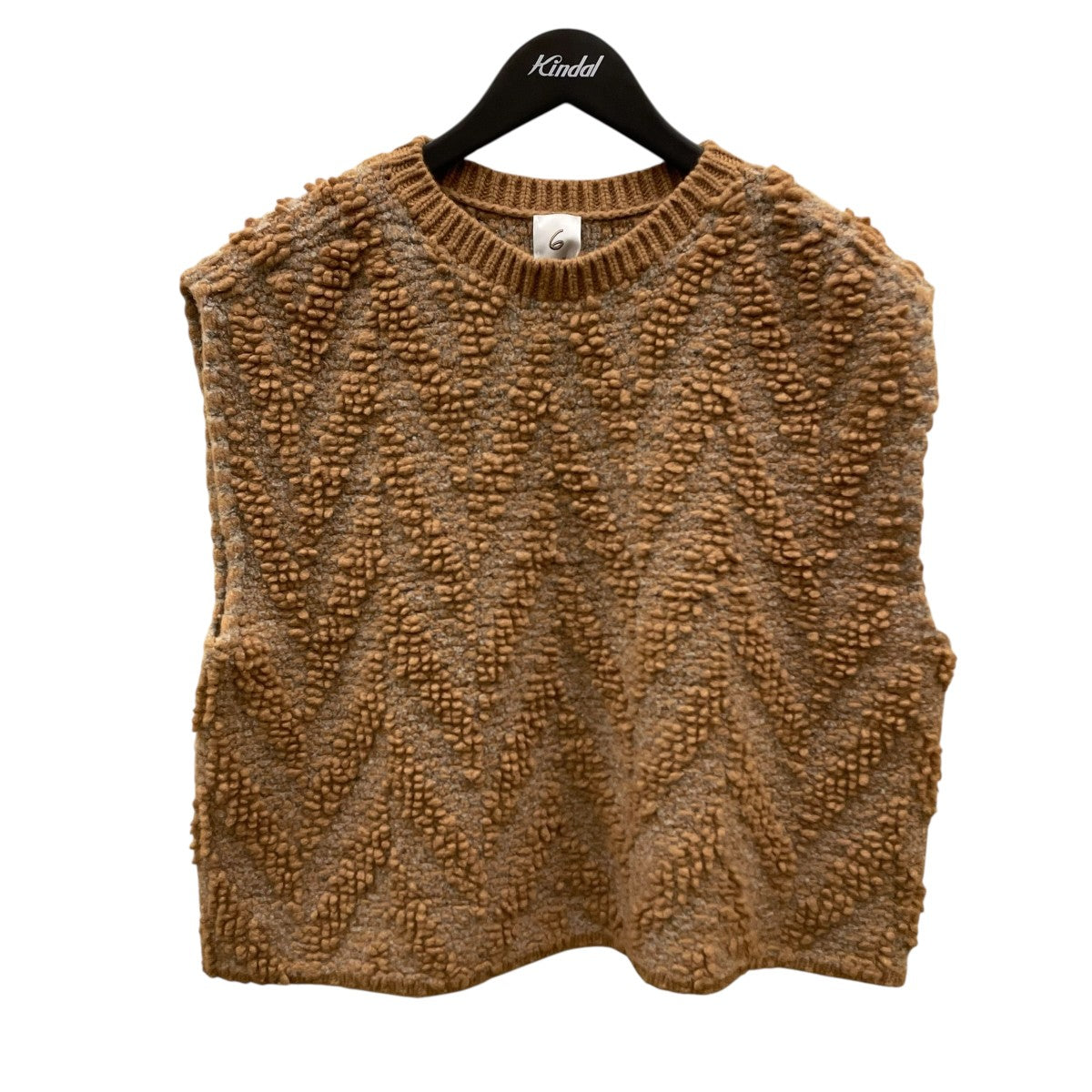 6(ROKU) BEAUTY＆YOUTH(ロク) KNIT NO SLEEVE PULLOVERニット