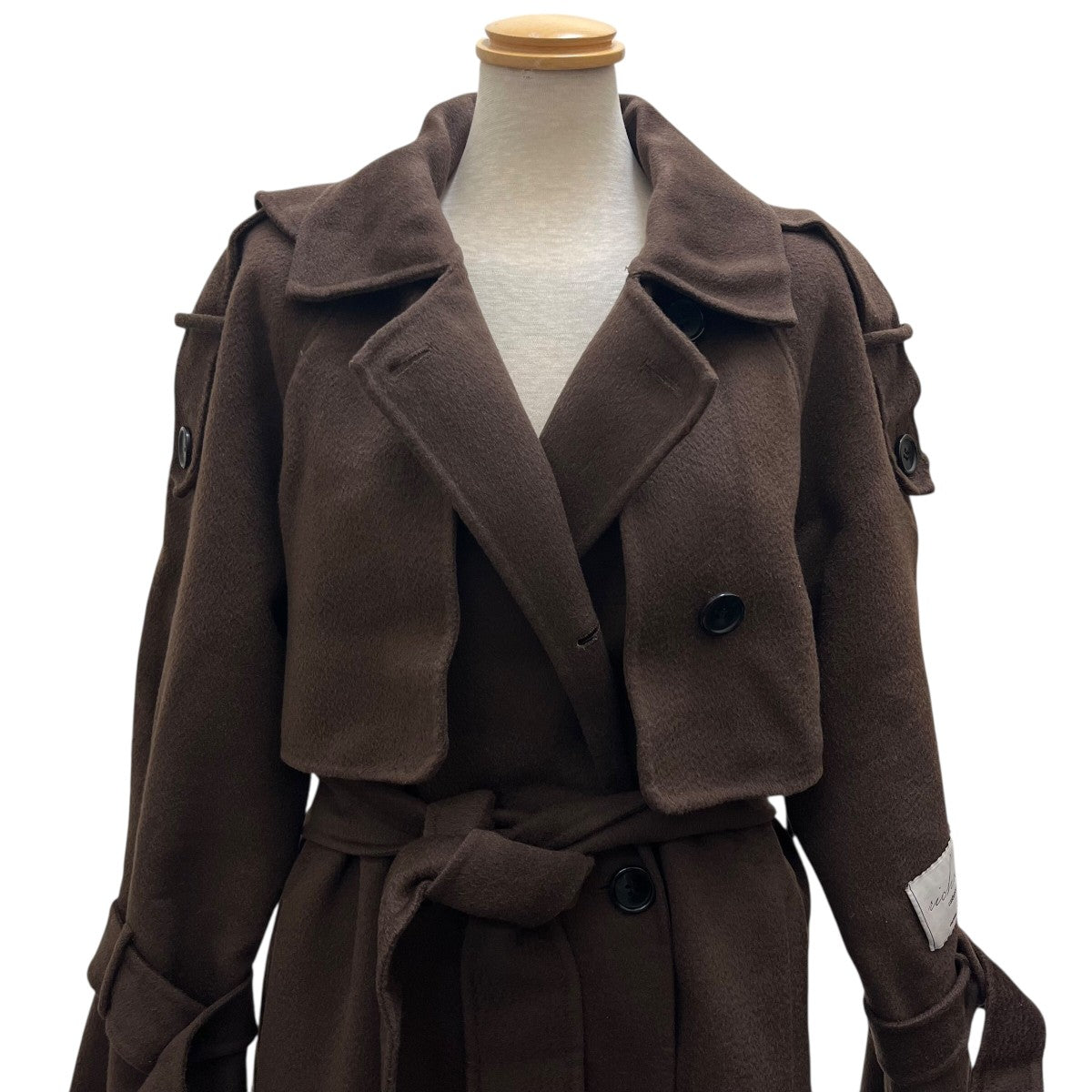 Snidel(スナイデル) 22AWウロコカシミヤスタンドカラーコートトレンチ