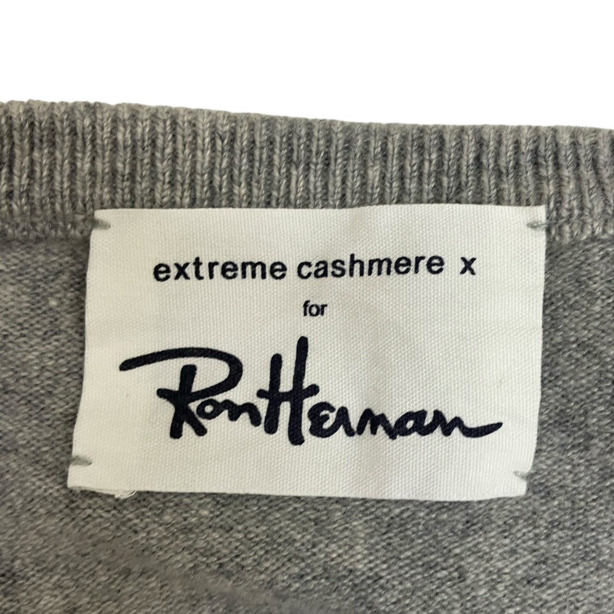 ロンハーマン RON HERMAN カーディガン　オフホワイト　カシミア95% アシッドニット カーディガン｜Ron Herman(ロンハーマン)｜Ron