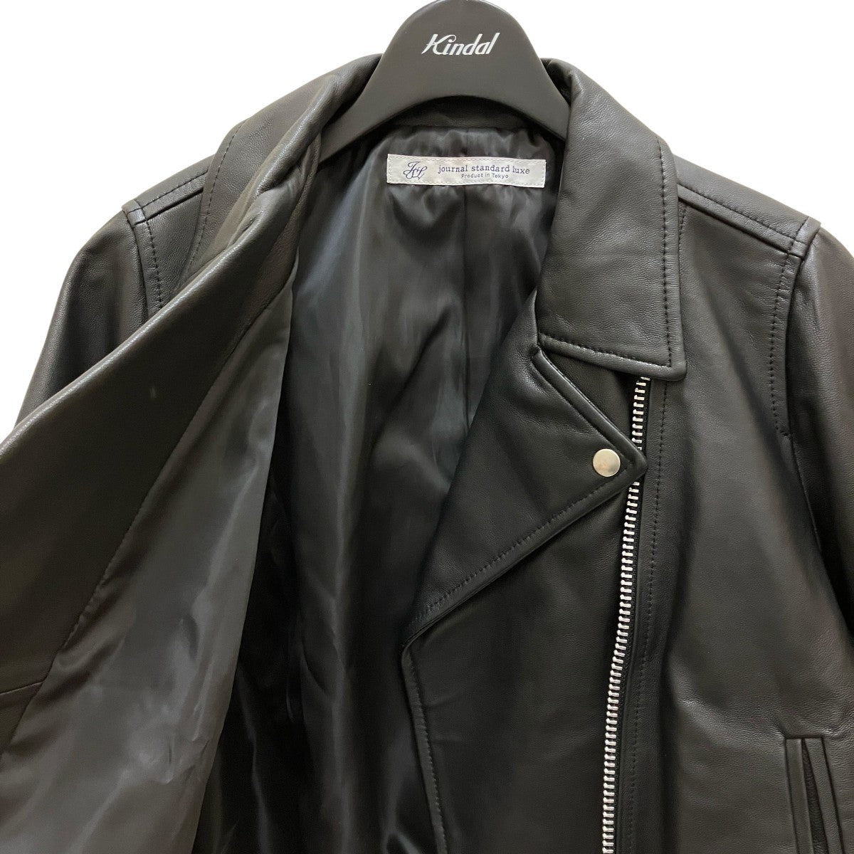 JOURNAL STANDARD 羊革シングルライダースジャケット Lサイズ JOURNAL STANDARD 羊革シングルライダースジャケット Lサイズ