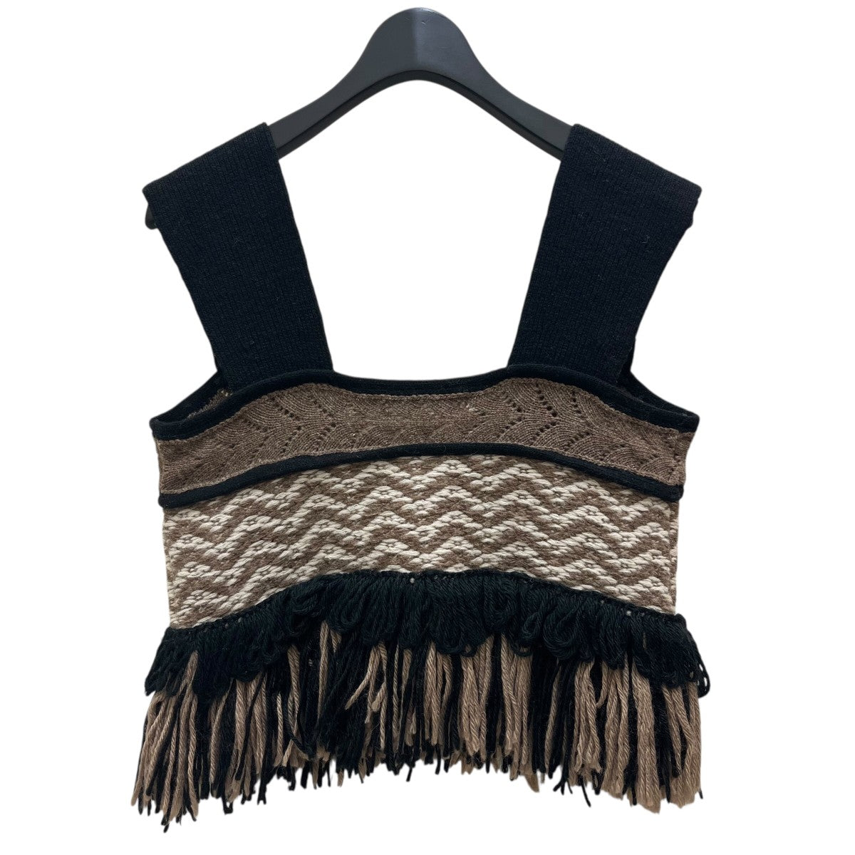 トップス TODAYFUL Jacquard Fringe Bustier TODAYFUL(トゥデイフル) 21AWJacquard Fringe Bustierニット