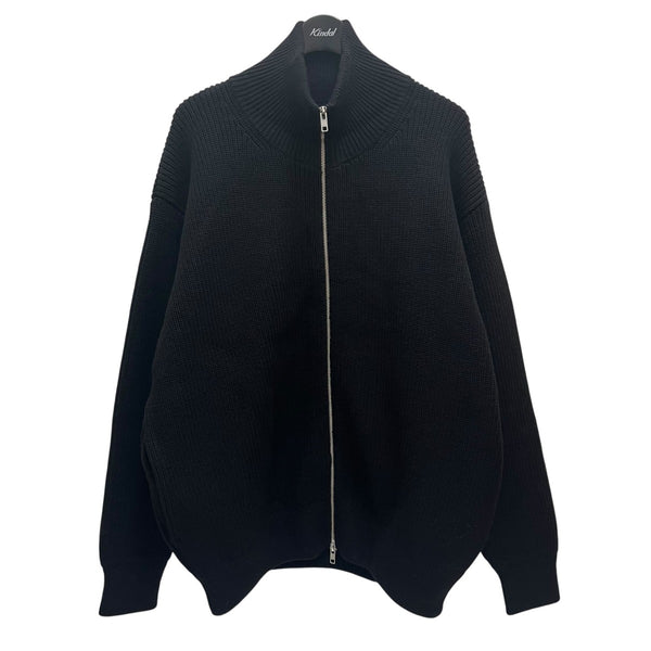 【新品未使用】SATUR ドライバーズニット セーター ビッグシルエット畦編みドライバーズニット ジップニット（ニット