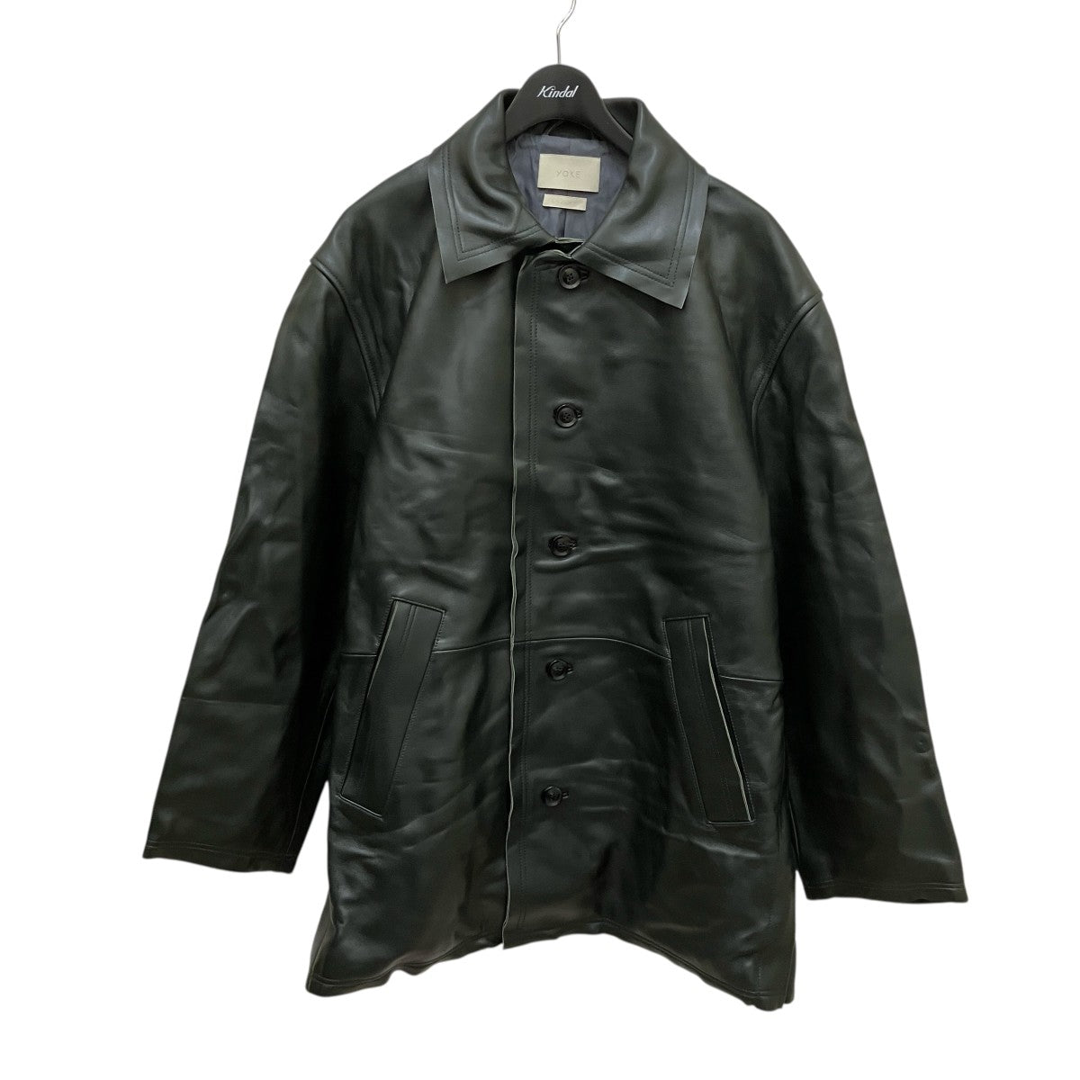 YOKE(ヨーク) 22AW20Cut-Off Leather Car CoatYK22AW0401C YK22AW0401C
