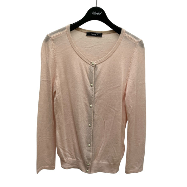FOXEY(フォクシー) カシミヤカーディガン ピンク サイズ 38｜【公式