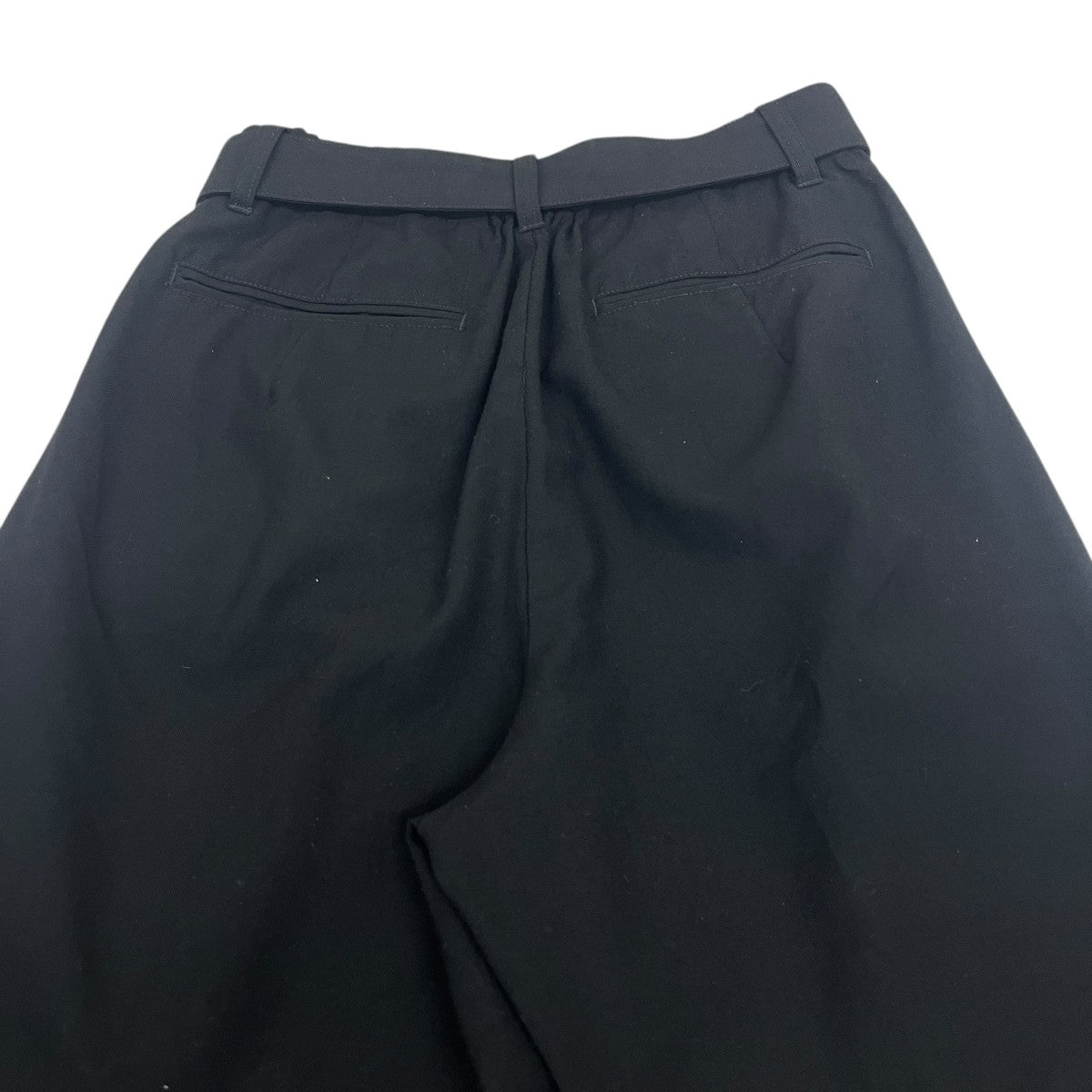 HARD TWISTED WOOL TROPICAL BELTED PANTSベルト付パンツAP21-016