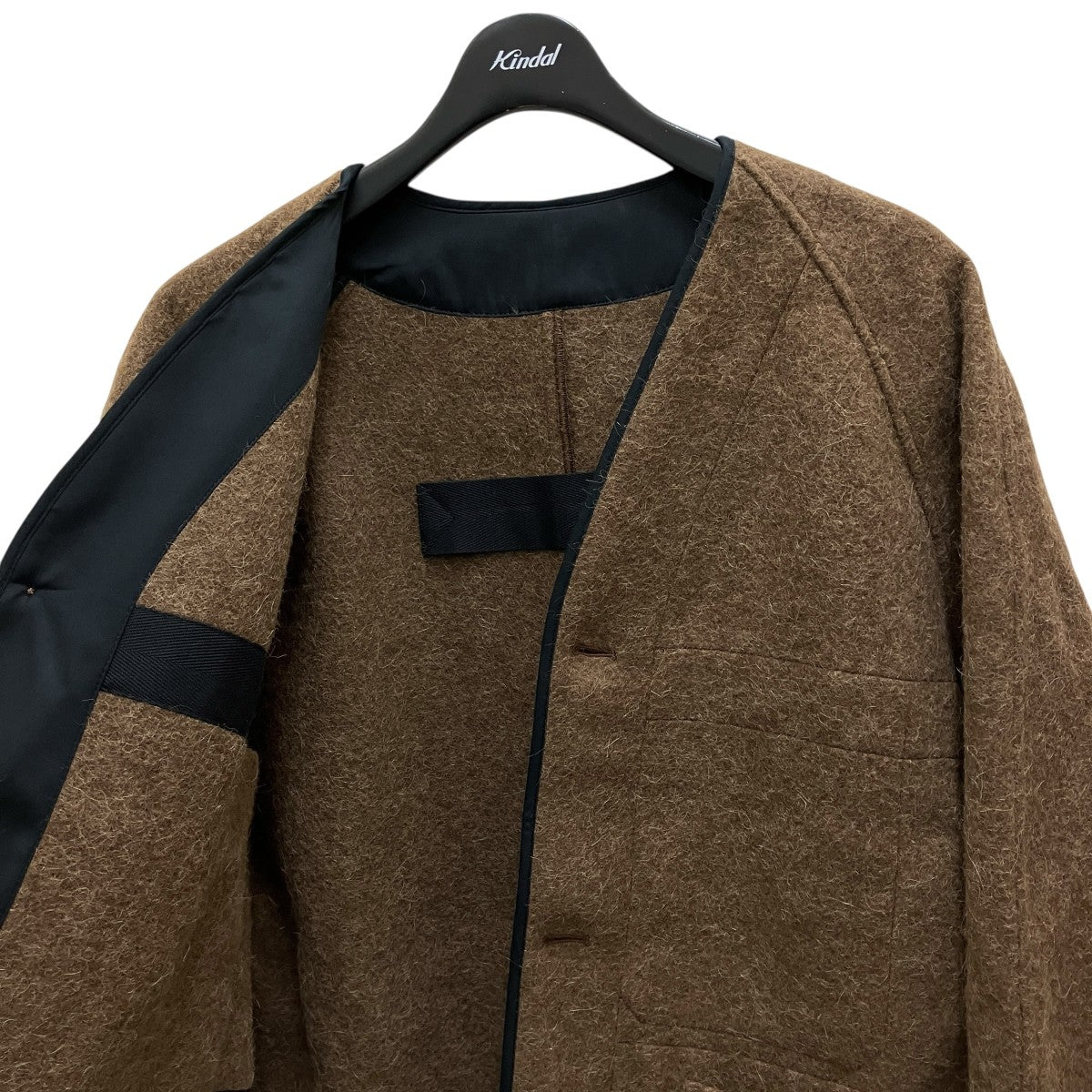 LEMAIRE(ルメール) 24AWアルパカウール ノーカラージャケット96