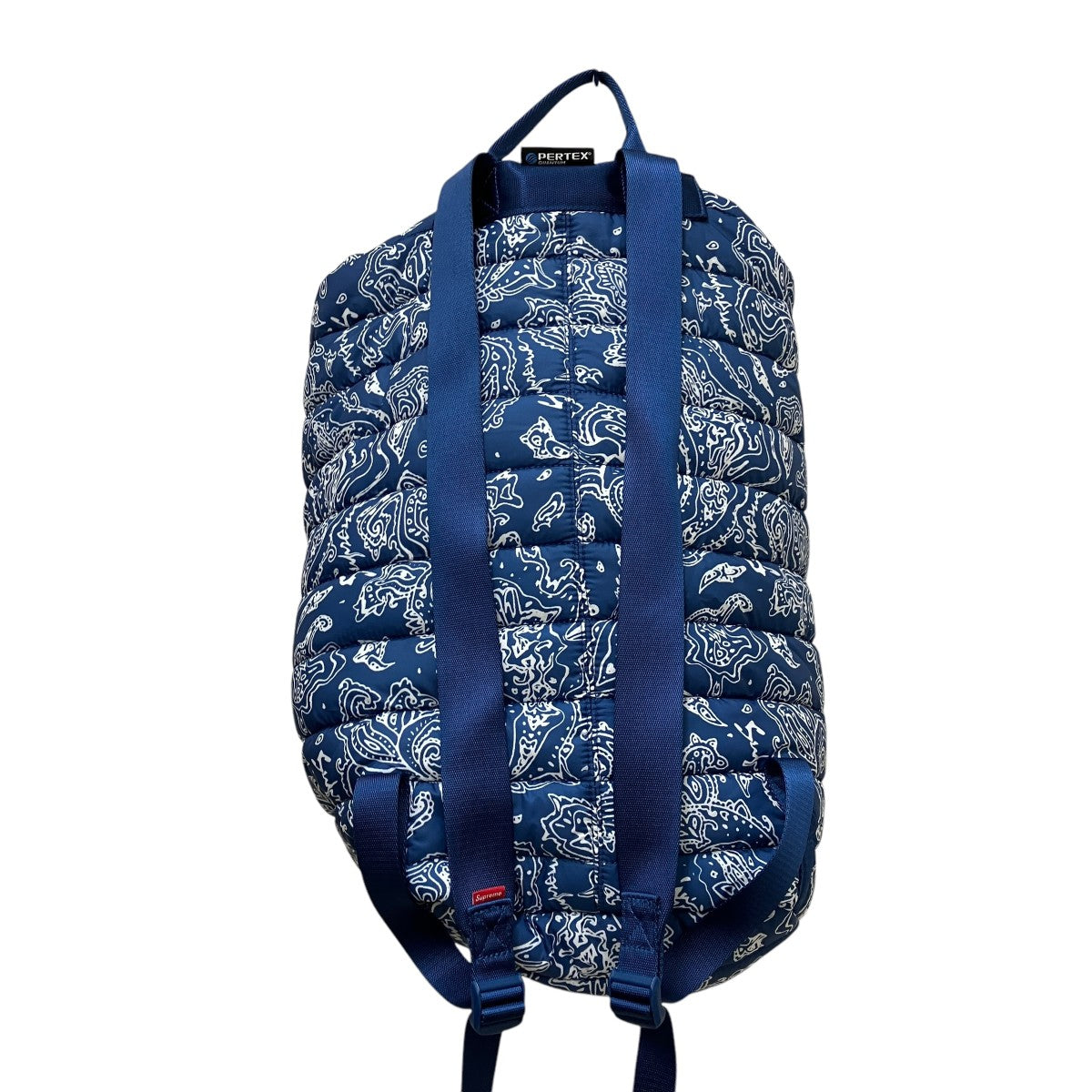 Supreme(シュプリーム) Puffer Backpack Blue Paisleyペイズリー