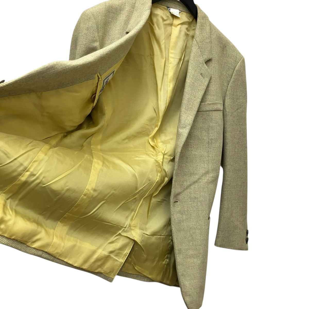 GIANNI VERSACE カシミヤ混ジャケット/グリーン/美品/ヴェルサーチ GIANNI VERSACE カシミヤ混ジャケット/グリーン/美品/ヴェルサーチ