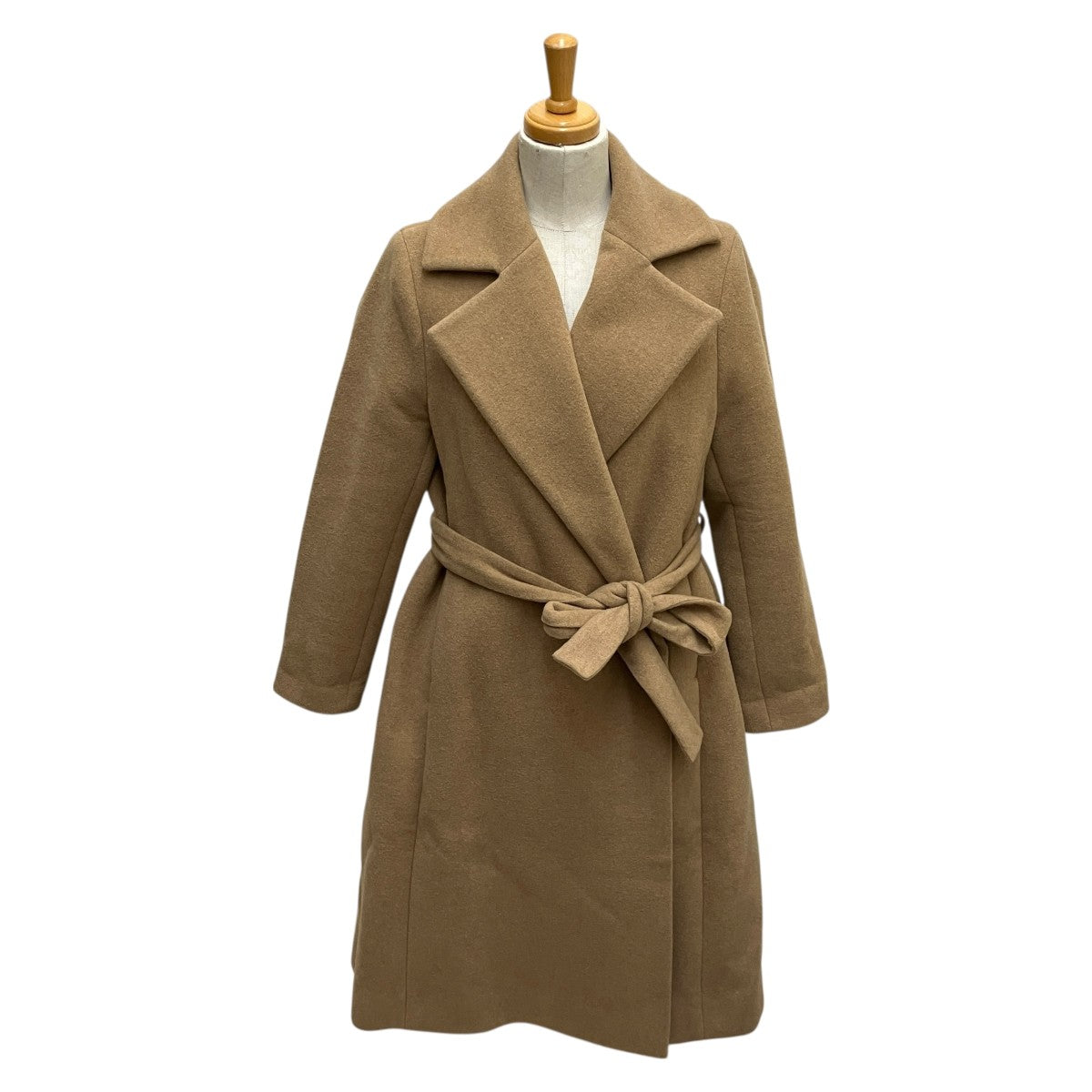 45R フォーティファイブアール ウール100%コート ダークブラウン 45R(フォーティファイブアール) ラムウールのPコート7102914 7102914