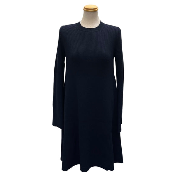 Drawer ドゥロワー黒 フレア袖 ニット七分袖　未使用 中古・古着通販】DRAWER (ドゥロワー) 7Gクロシェアイレットトップス