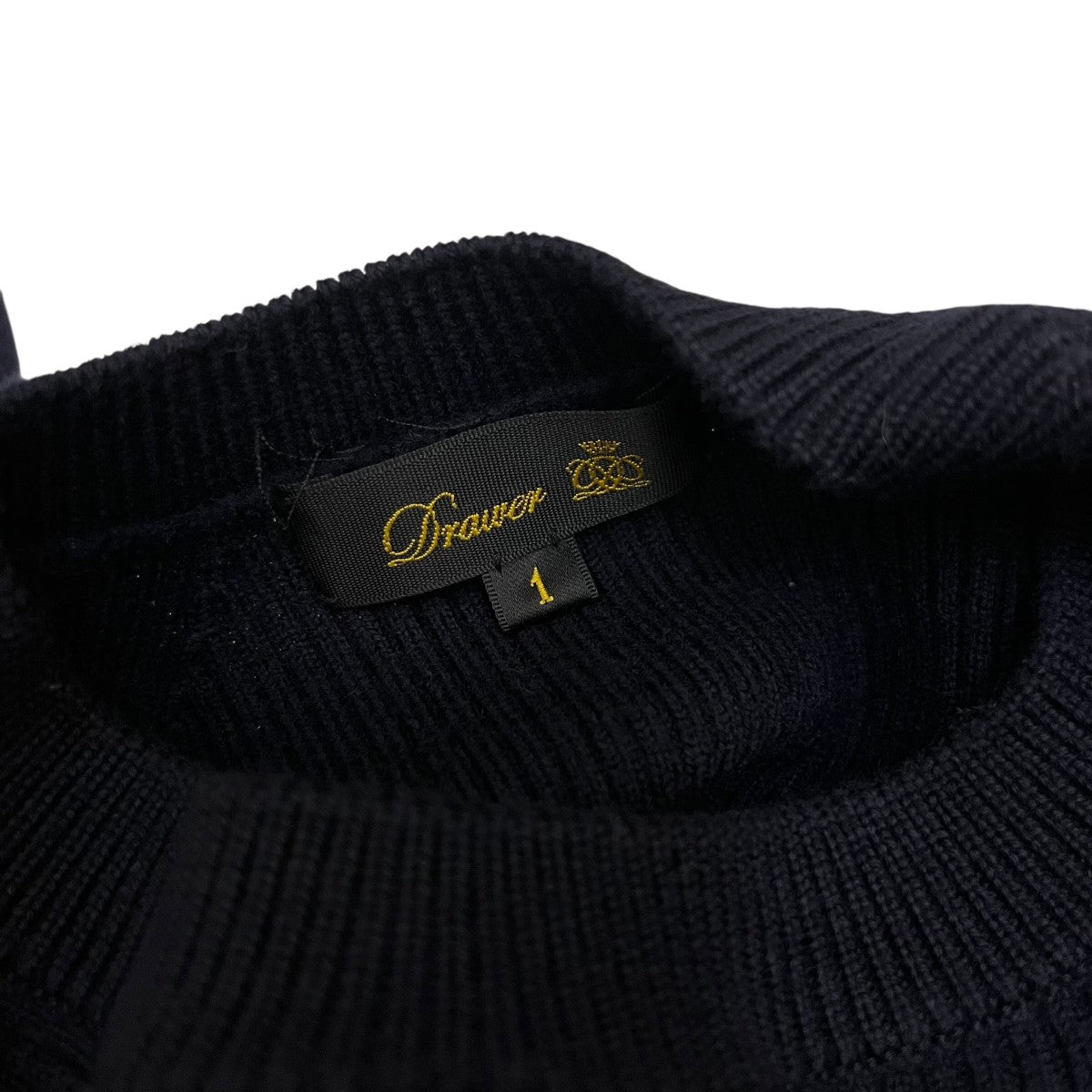 Drawer(ドゥロワー) フレアスリーブリブニットワンピースニット