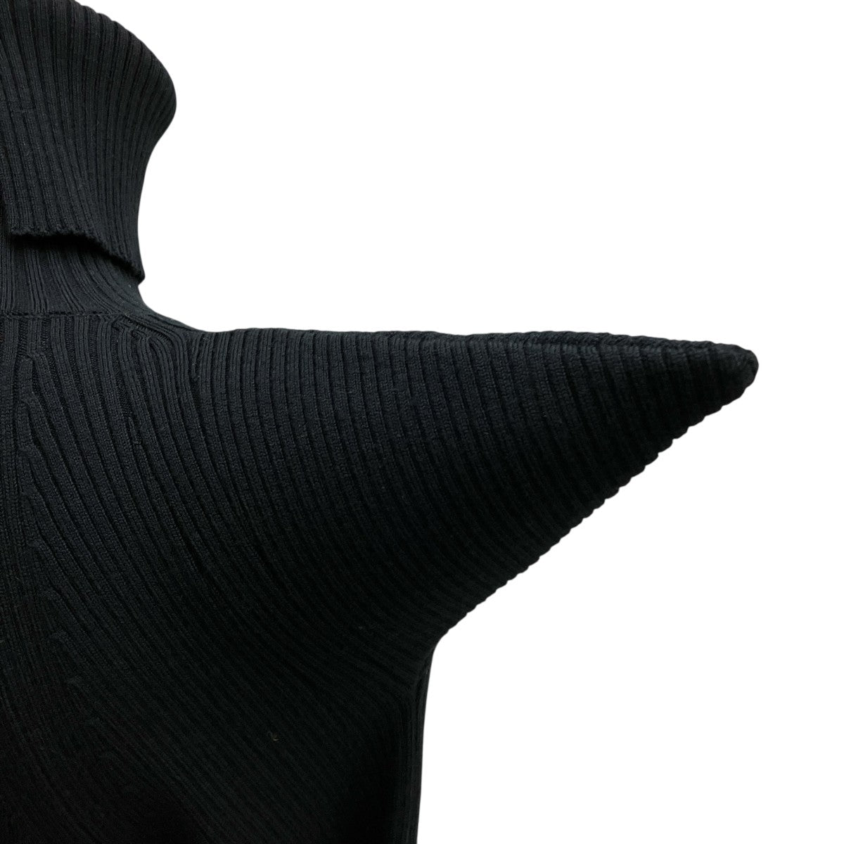 ジュンヤワタナベコムデギャルソン ハイネックニット ブラック 梳毛リブハイネックTOP(S BLACK): JUNYA WATANABE: WOMENS｜THE TOKYO