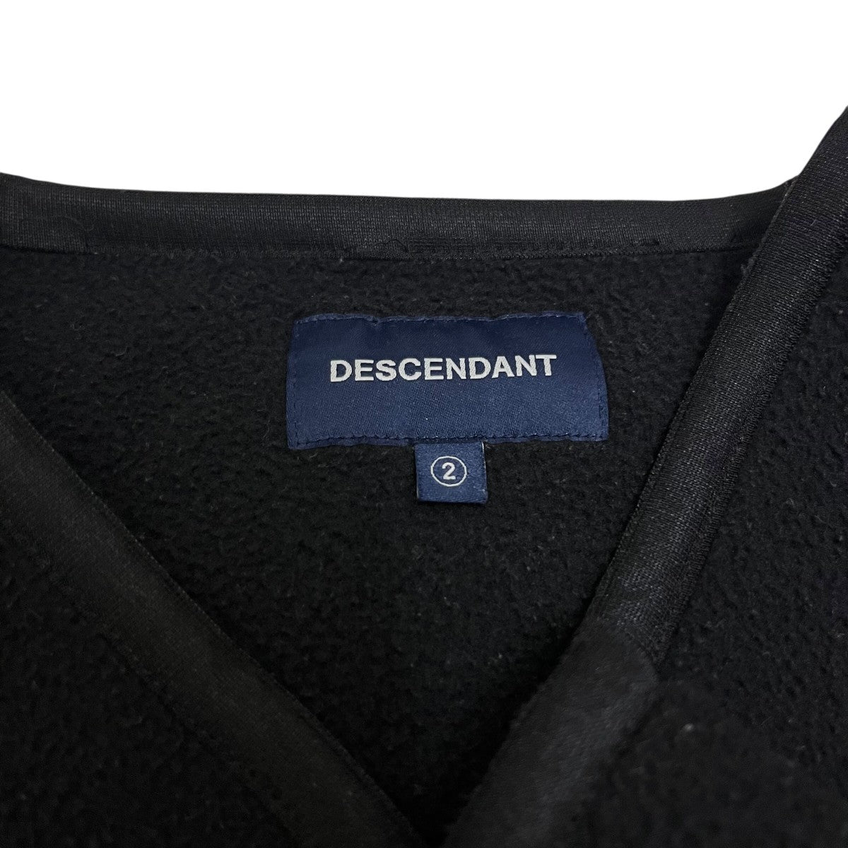 DESCENDANT(ディセンダント) フリースジャケット ブラック サイズ 2