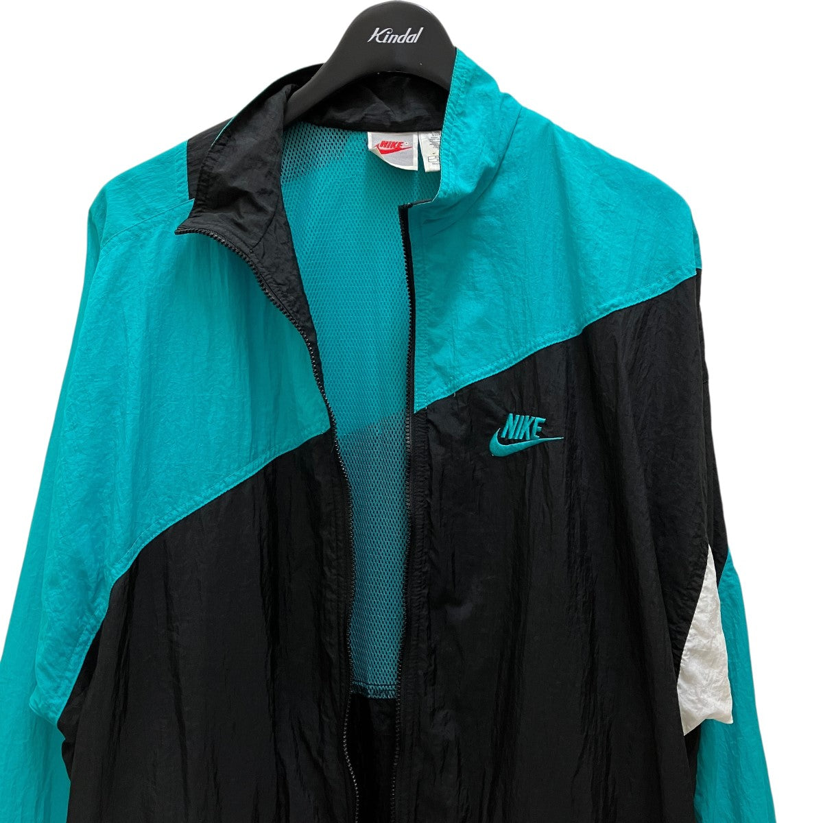 NIKE(ナイキ) 90's Vintageナイロンジャケット ブラック×ブルー