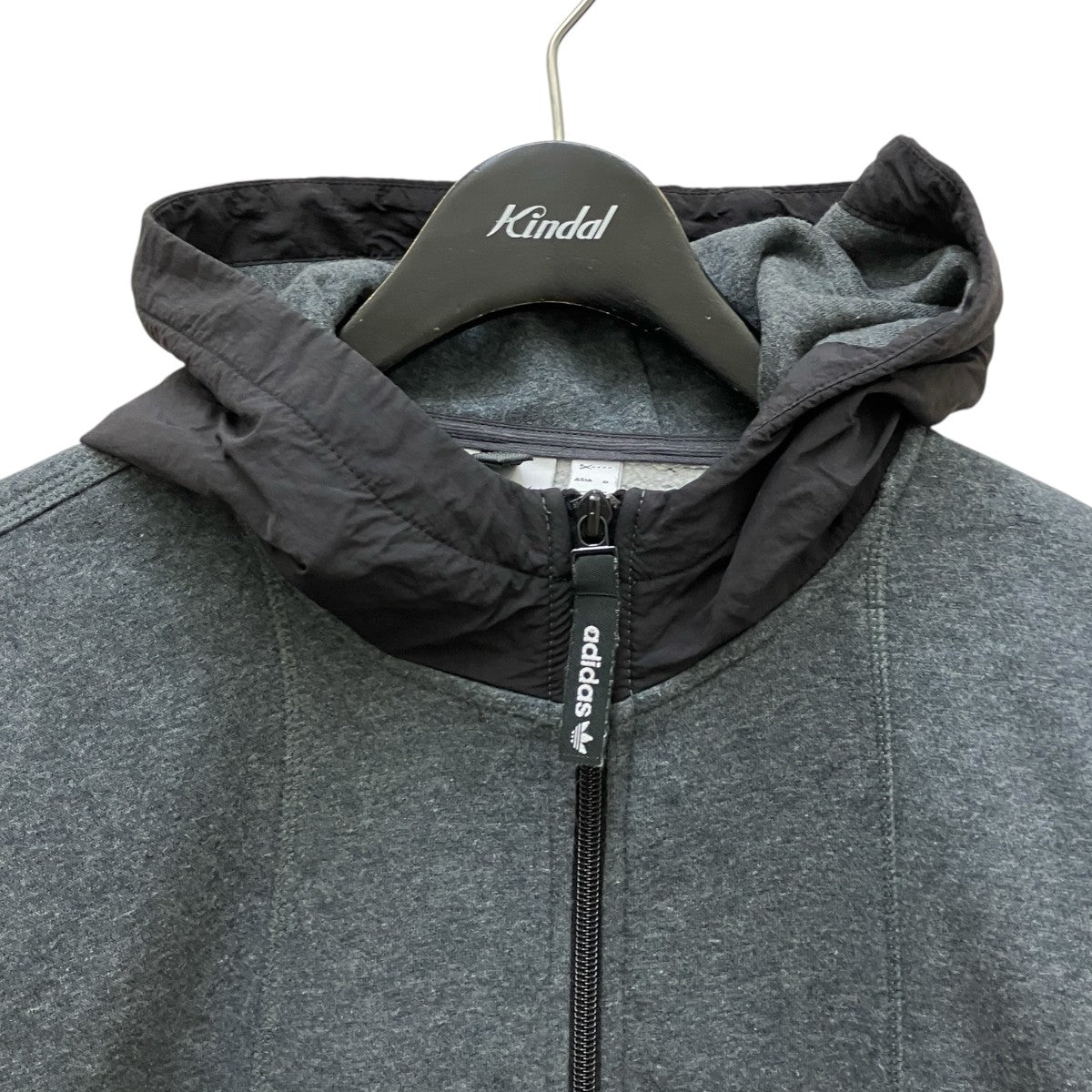 美品adidas フード アディダス　ハーフジップパーカー L adidas Originals アディダス パーカー プルオーバー メンズ