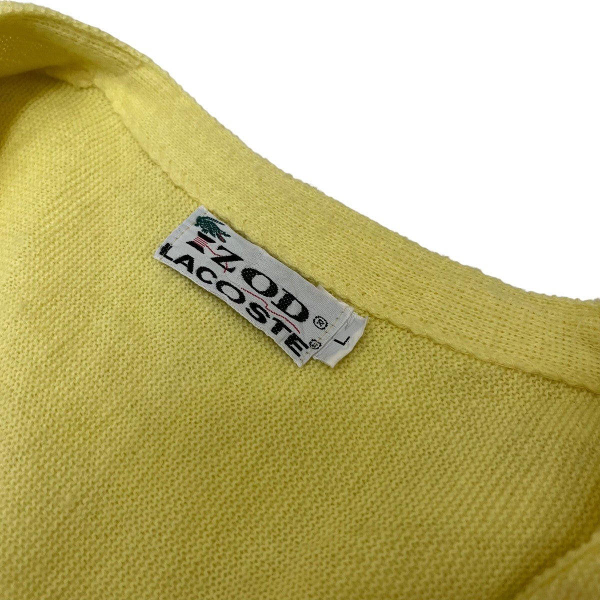 IZOD LACOSTE 70Svintageニットカーディガン 古着・中古-6枚目のアイテム画像