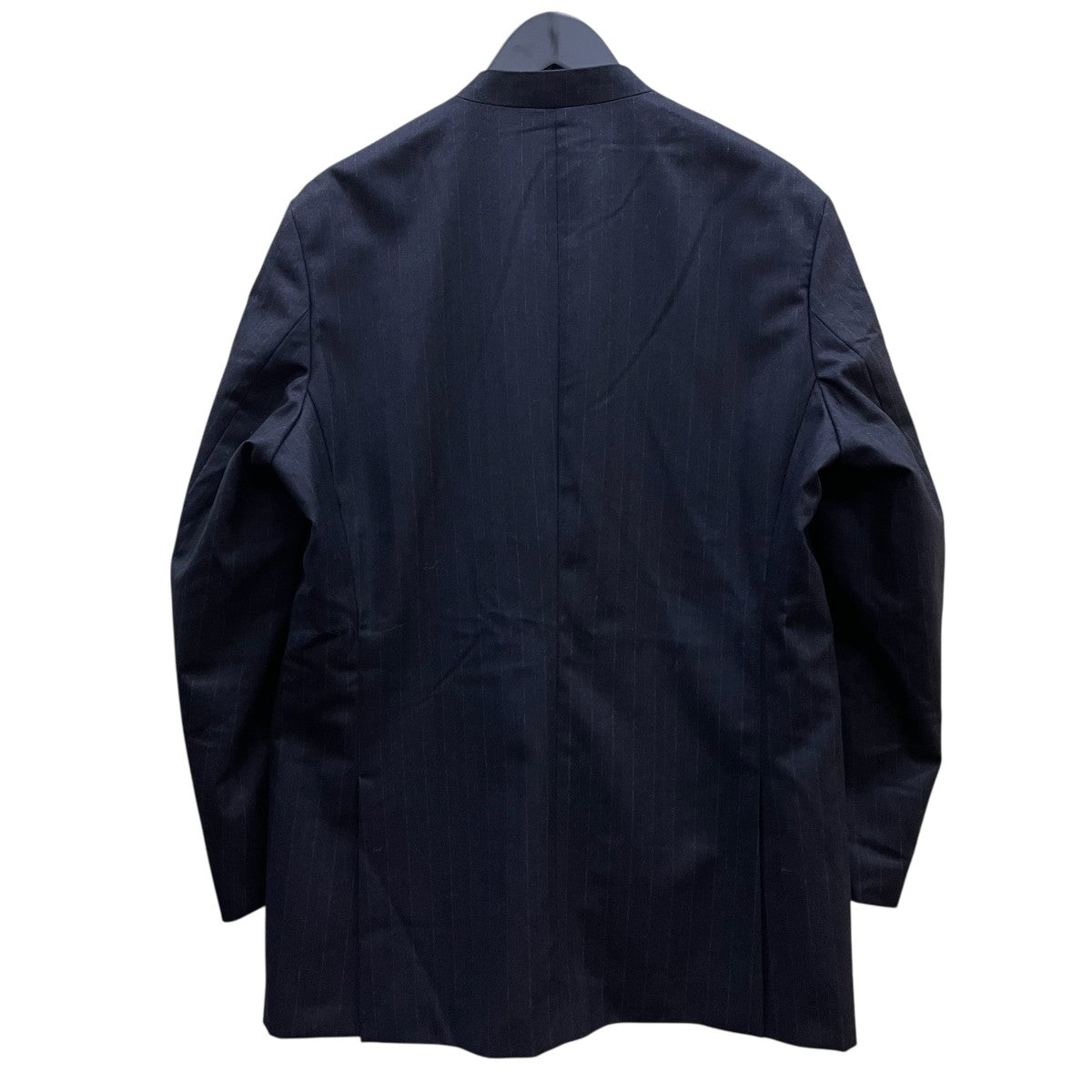AURALEE(オーラリー) FULLING FLANNEL STRIPE JACKETノーカラー