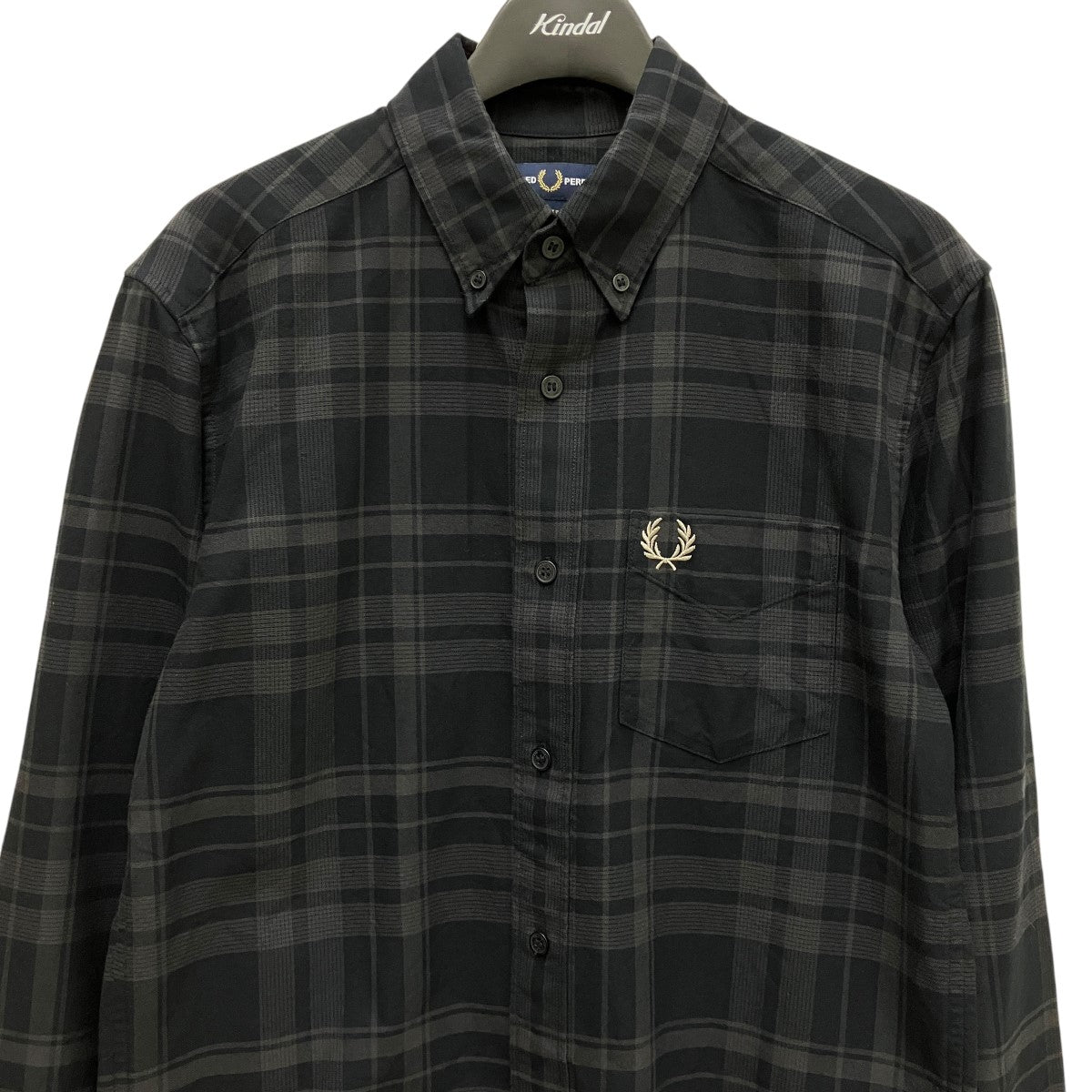 FRED PERRY(フレッドペリー) チェックボタンダウンシャツM7775