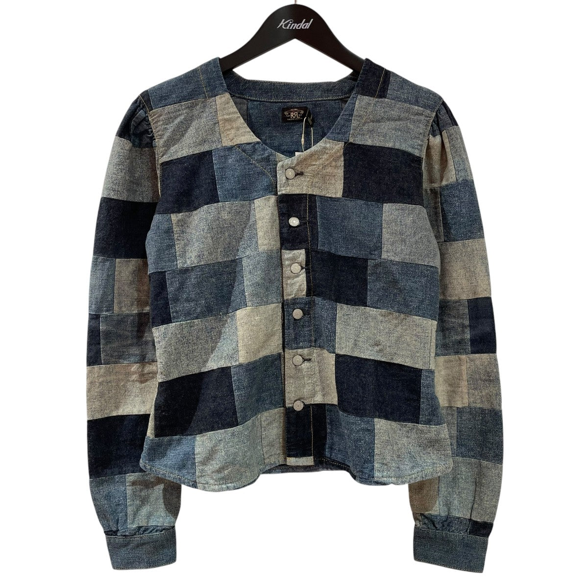 貴重◎　RRL　チェックウエスタン　ブルー×ベージュ　usa vintage 貴重◎ RRL チェックウエスタン ブルー×ベージュ usa vintage