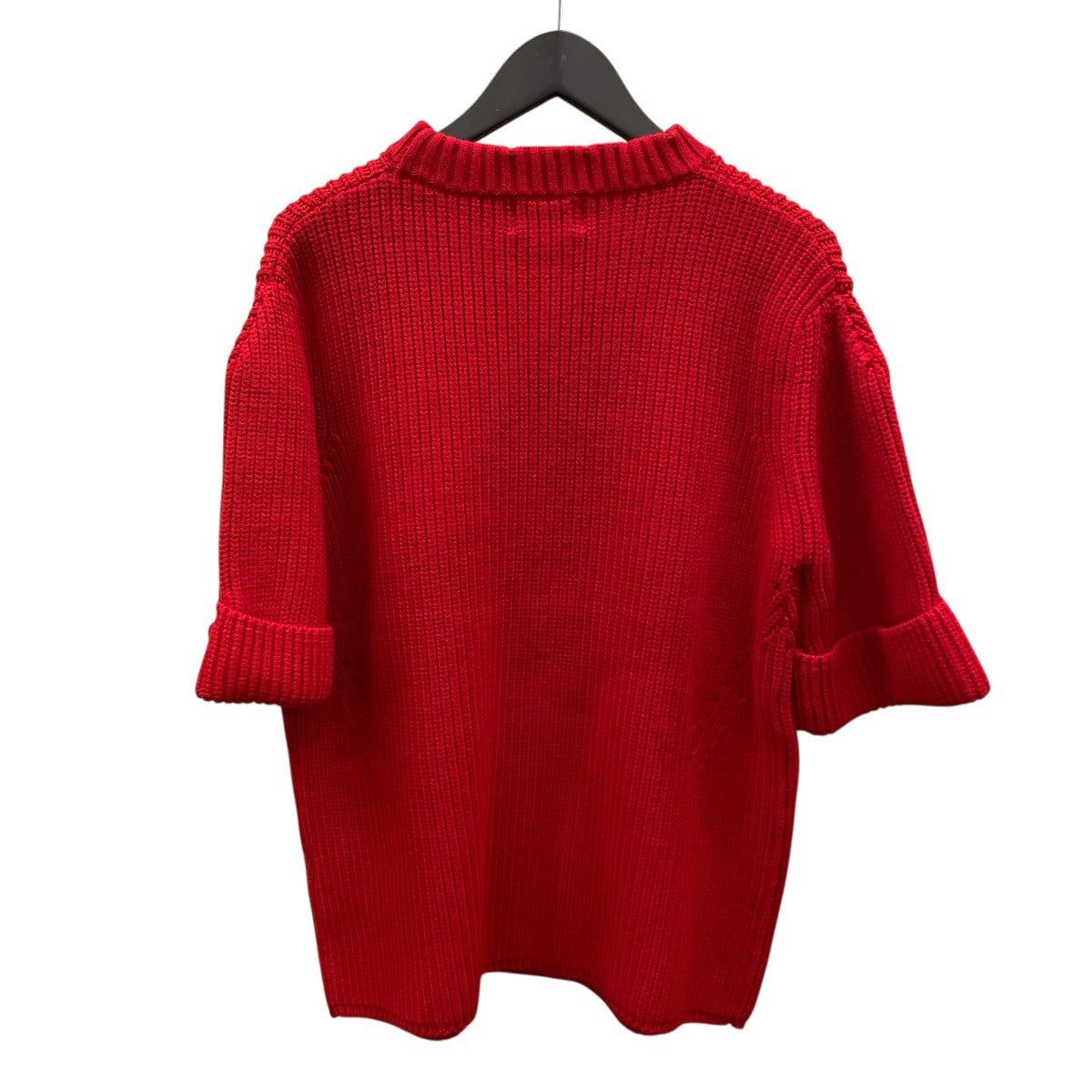 CLANE - CLANE クラネ オーバーハーフスリーブニット レッド CLANE（クラネ）の「【CLANE/クラネ】OVER HALF SLEEVE KNIT