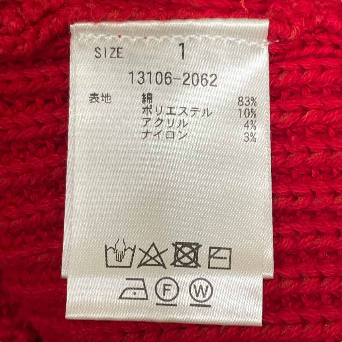 CLANE - CLANE クラネ オーバーハーフスリーブニット レッド CLANE（クラネ）の「【CLANE/クラネ】OVER HALF SLEEVE KNIT