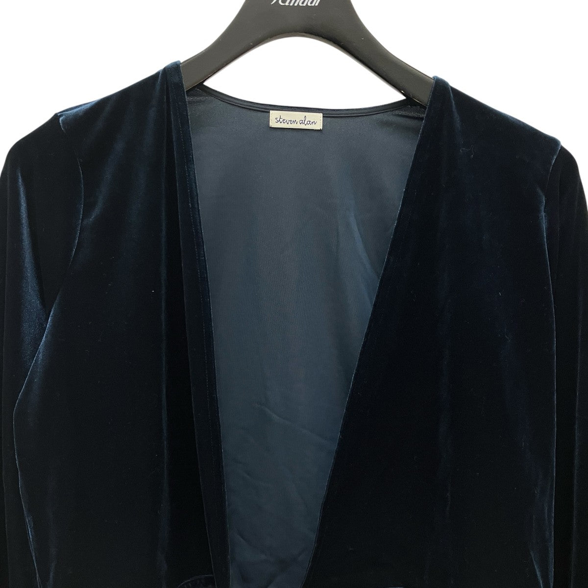 STEVEN ALAN ベロアカシュクールブラウス8227-222-0039 古着・中古-3枚目のアイテム画像