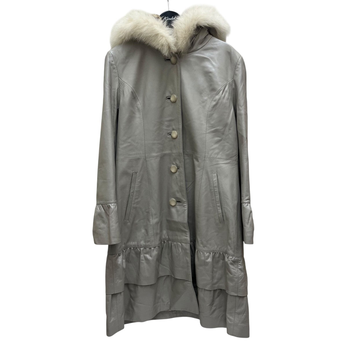 BALMAIN(バルマン) シープレザーコート1256 1256 ベージュ サイズ 9