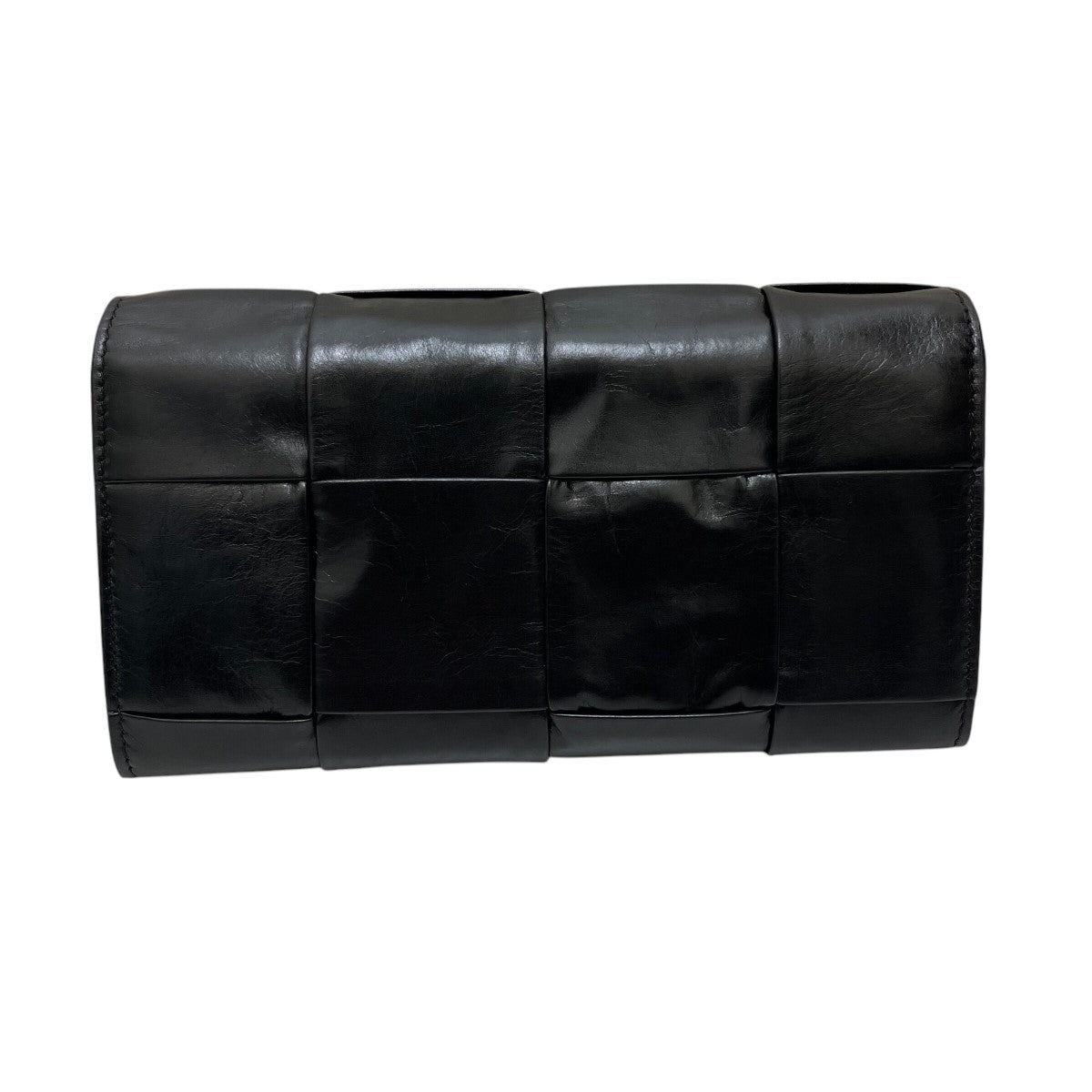 値下✨Bottega ボッテガ 編み込み 長財布 ブラック中古品 BOTTEGA VENETA(ボッテガヴェネタ) 長財布 - ブラック｜【公式