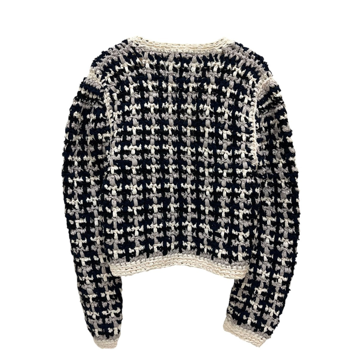 CLANE VINTAGE TAPE HAND KNIT CARDIGANカーディガン16106-2012 古着・中古-2枚目のアイテム画像
