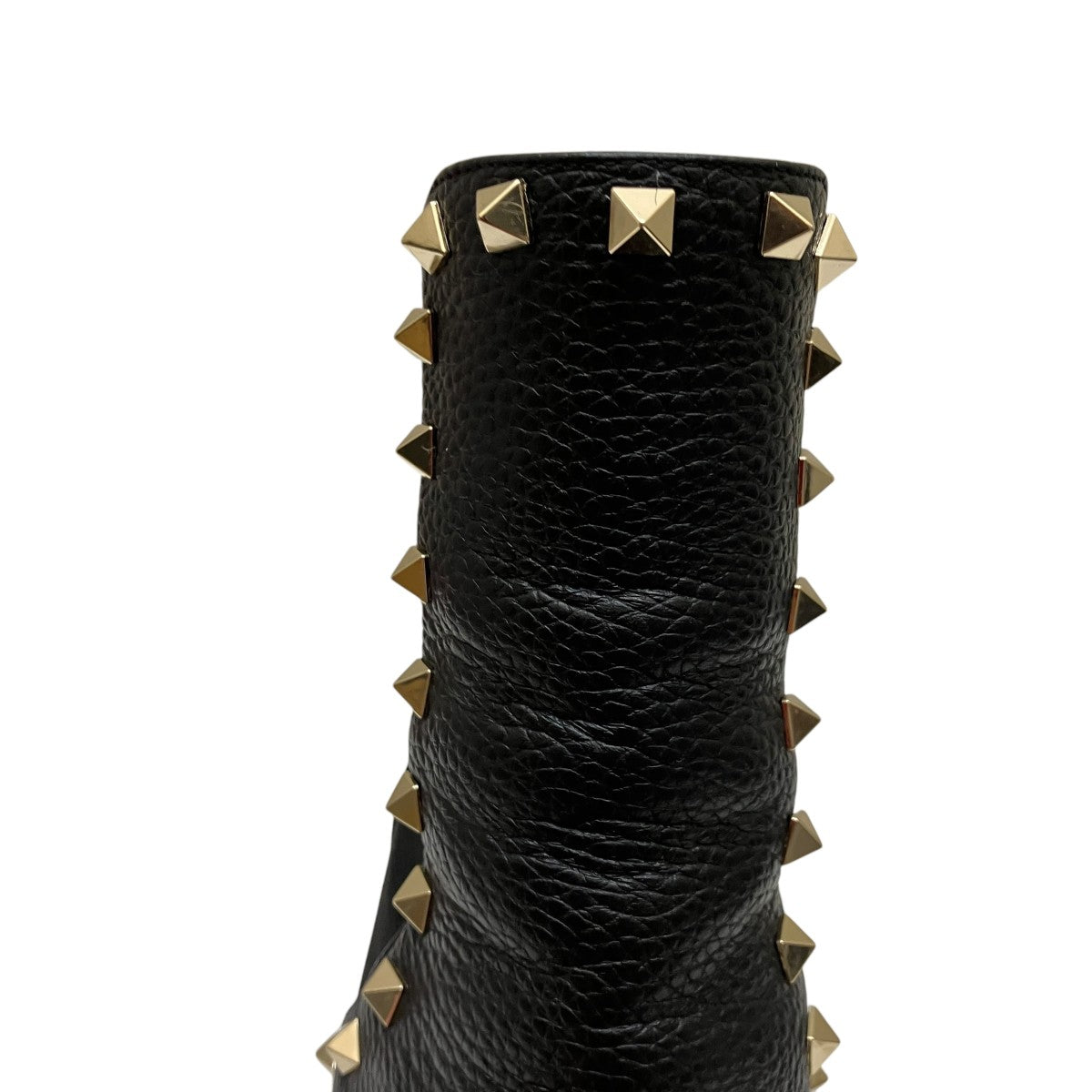 Valentino Garavani ブーツ 38 VALENTINO(ヴァレンチノ) ロックスタッズブーツブーツ ブラック サイズ