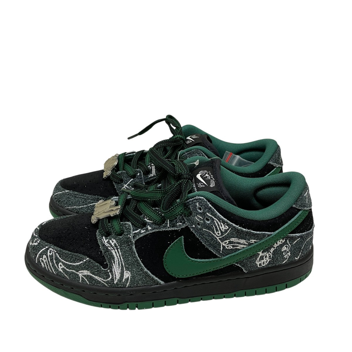 NIKE SB Dunk Low Pro Anthracite and Gorge GreenスニーカーHF7743-001 古着・中古-3枚目のアイテム画像
