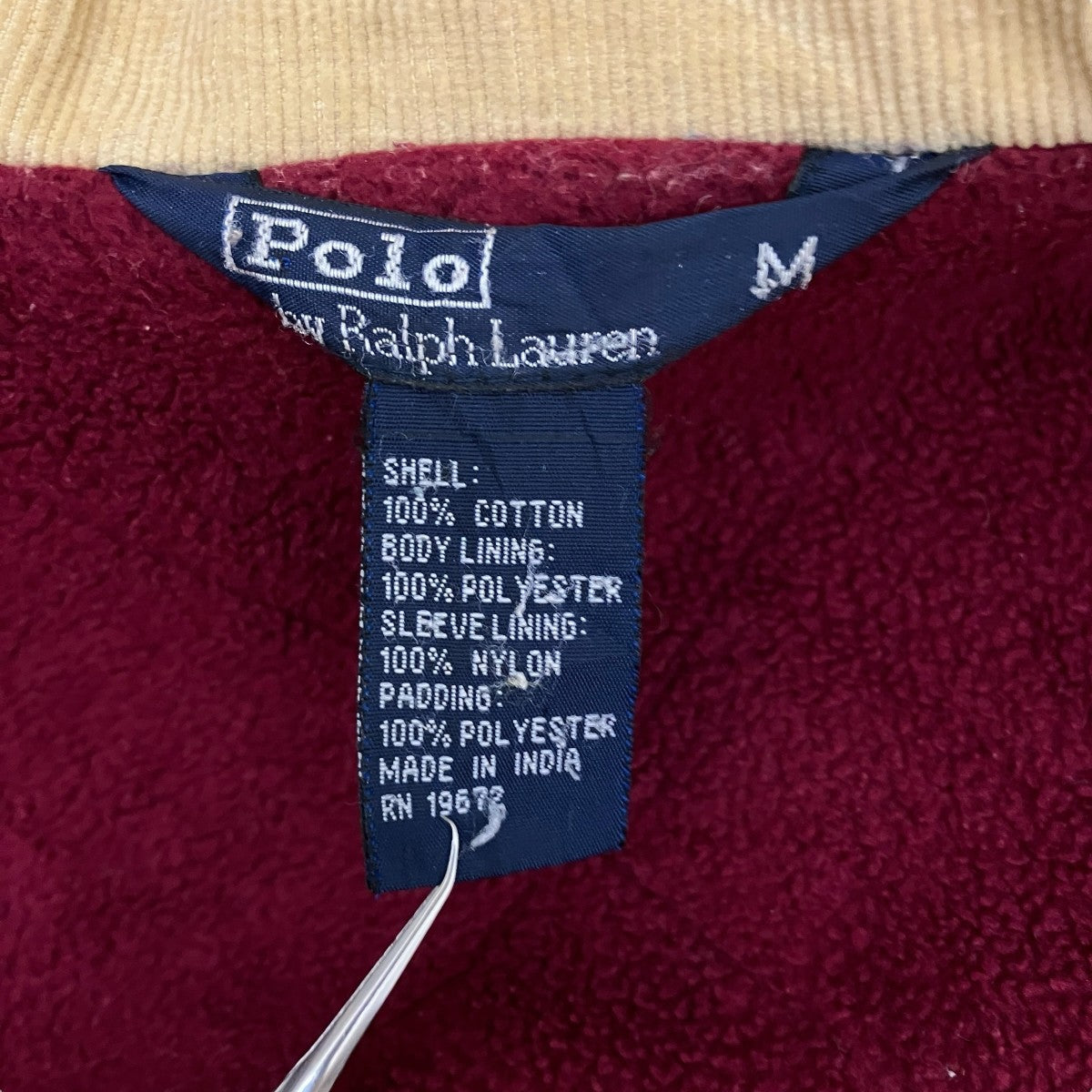 90s ラルフローレン ブルゾン ハンティングジャケット ネイビー POLO RALPH LAUREN(ポロラルフローレン) 90S Vintage