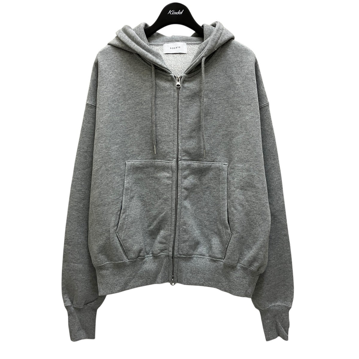 ソエルテ soerte ジップパーカー SOWUF0824001 グレー サイズ：1 soerte(ソエルテ) ジップパーカーSOWUF0824001 SOWUF0824001