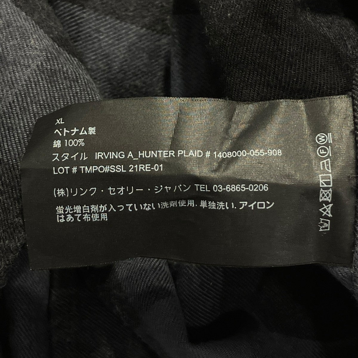 theory チェックシャツ21RE-01 古着・中古-5枚目のアイテム画像