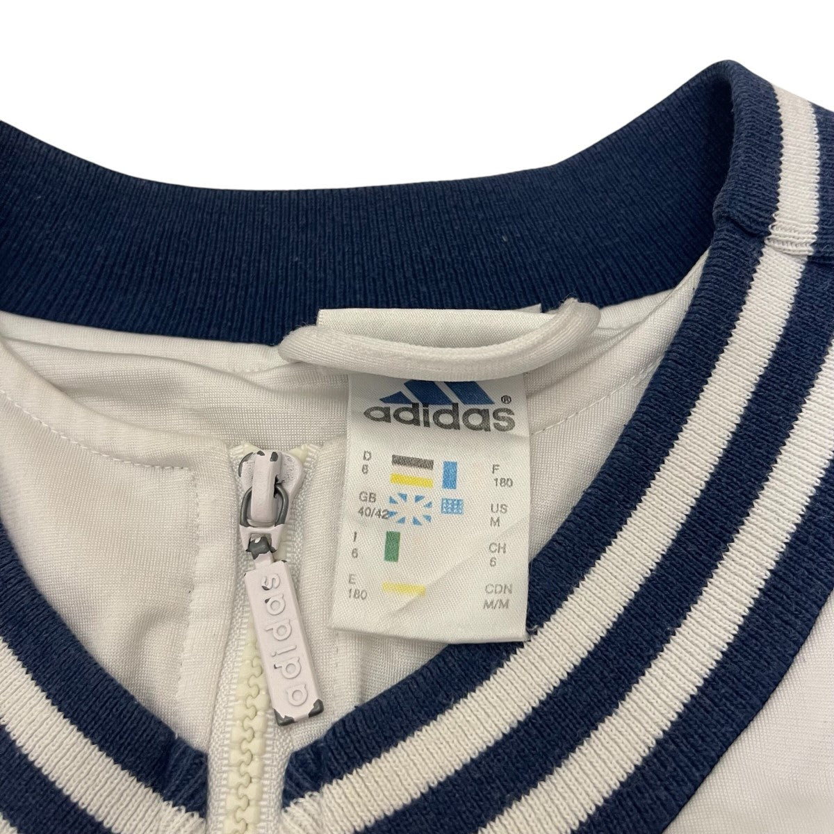 adidas 90S vintageジップベスト 古着・中古-4枚目のアイテム画像