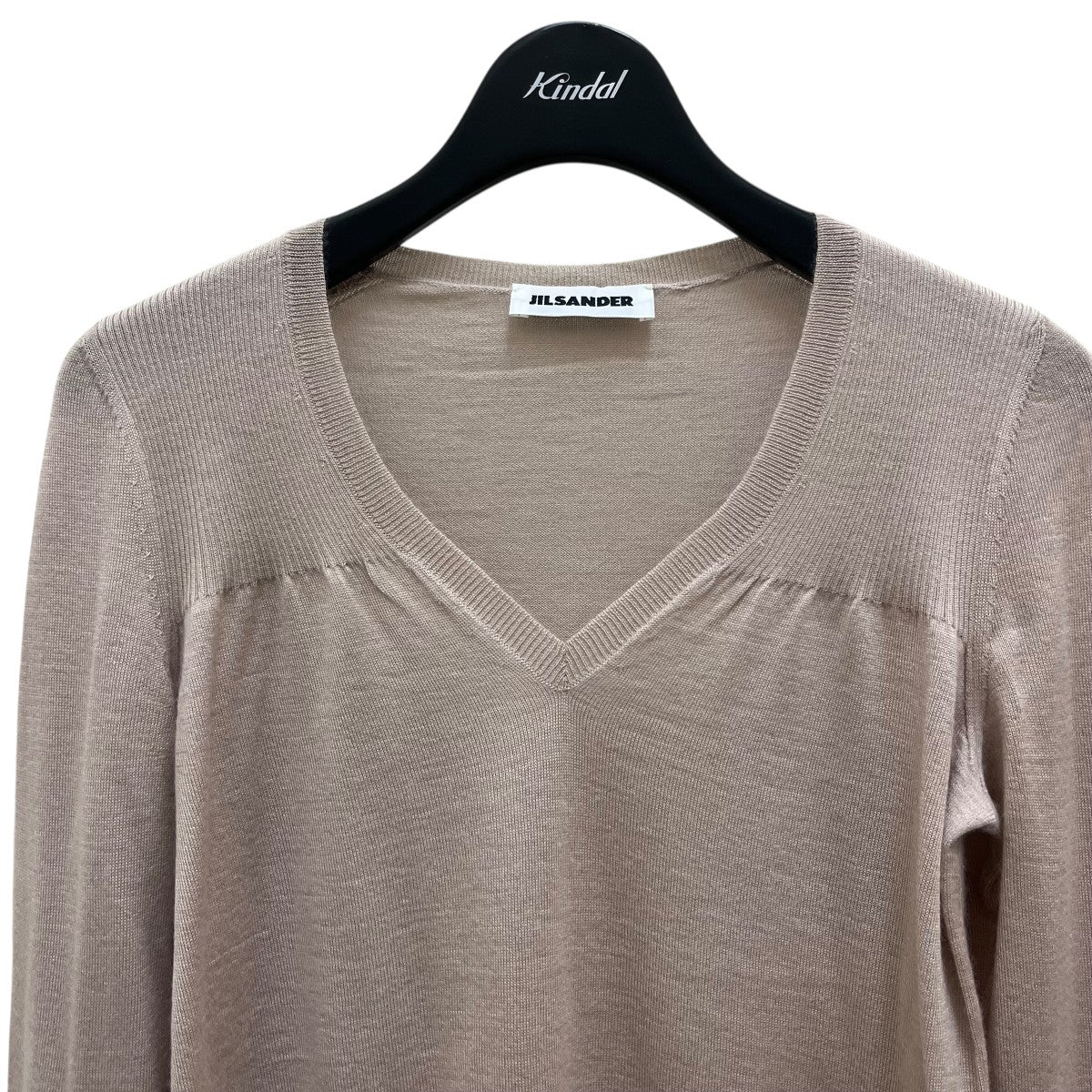 JIL SANDER(ジルサンダー) Vネックニット ベージュ サイズ 36｜【公式