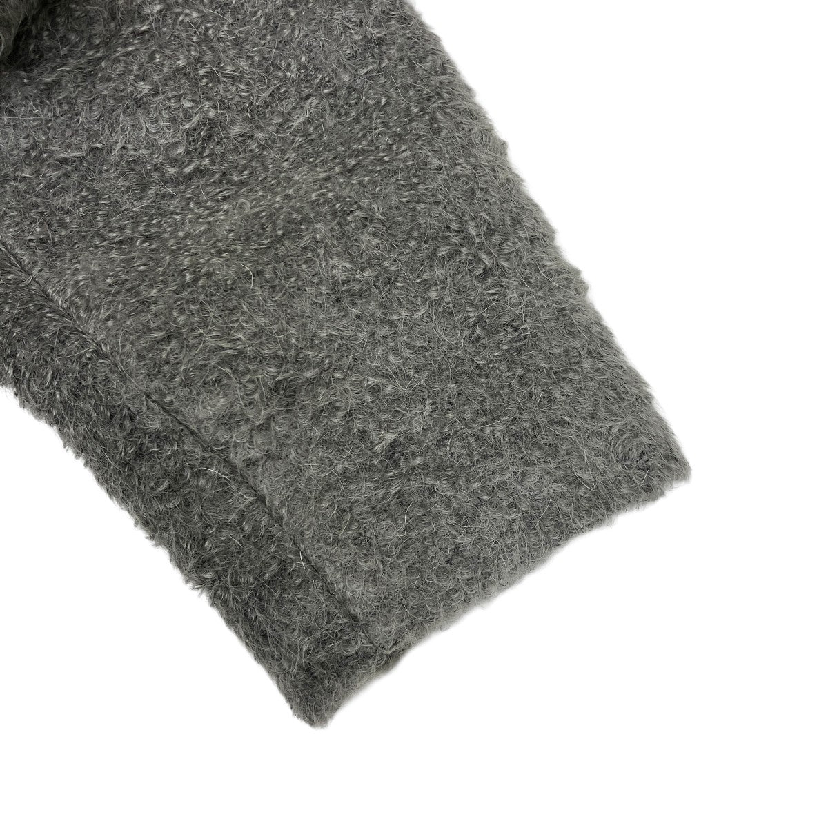 fabiana filippi(ファビアナフィリッピ) モヘヤ混ニットコート グレー