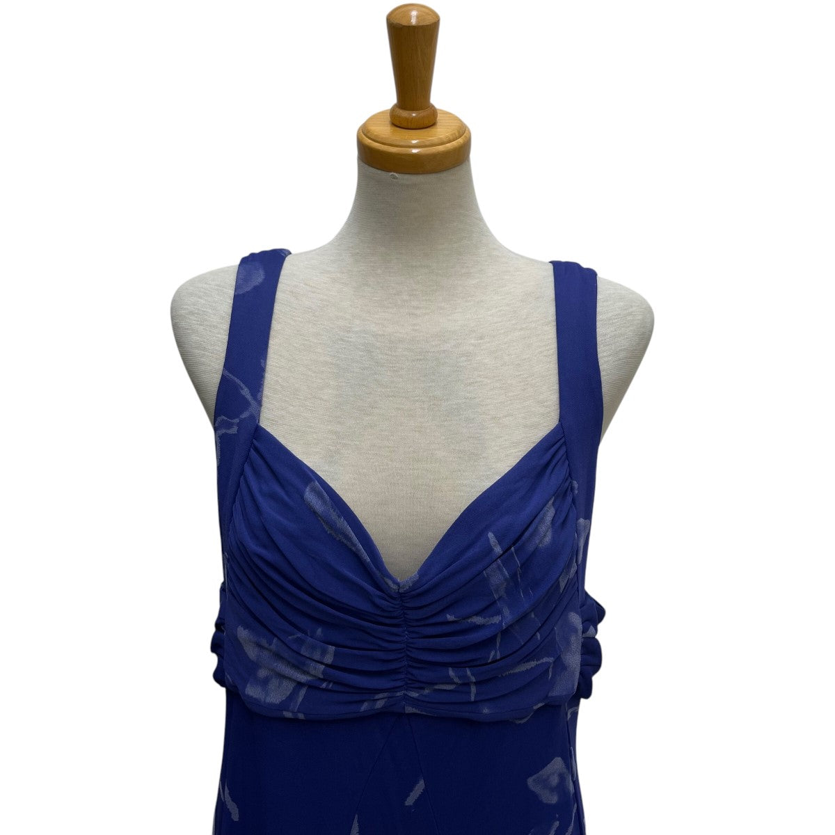 極美品 CELINE 22AW ルーズ ドレープドレス マット&シャイニーシルク フォークドレス / シルクジョーゼット - ブラック / オフホワイト | CELINE