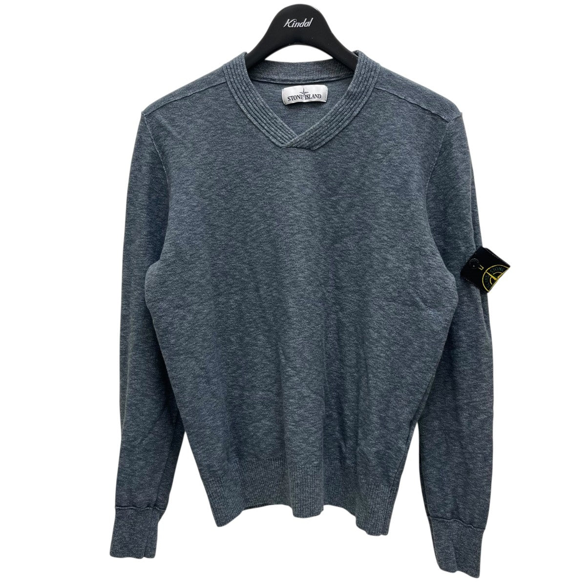 ストーンアイランド ニット STONE ISLAND (ストーンアイランド) フロントロゴ クルーネック