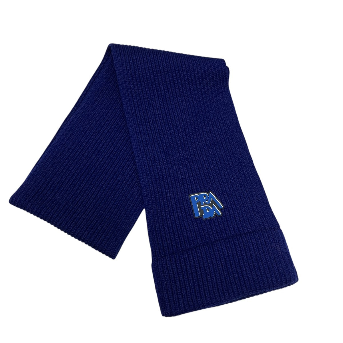 PRADA(プラダ) バナナ×フラワーシルクスカーフ 1FF004 1FF004 ブルー