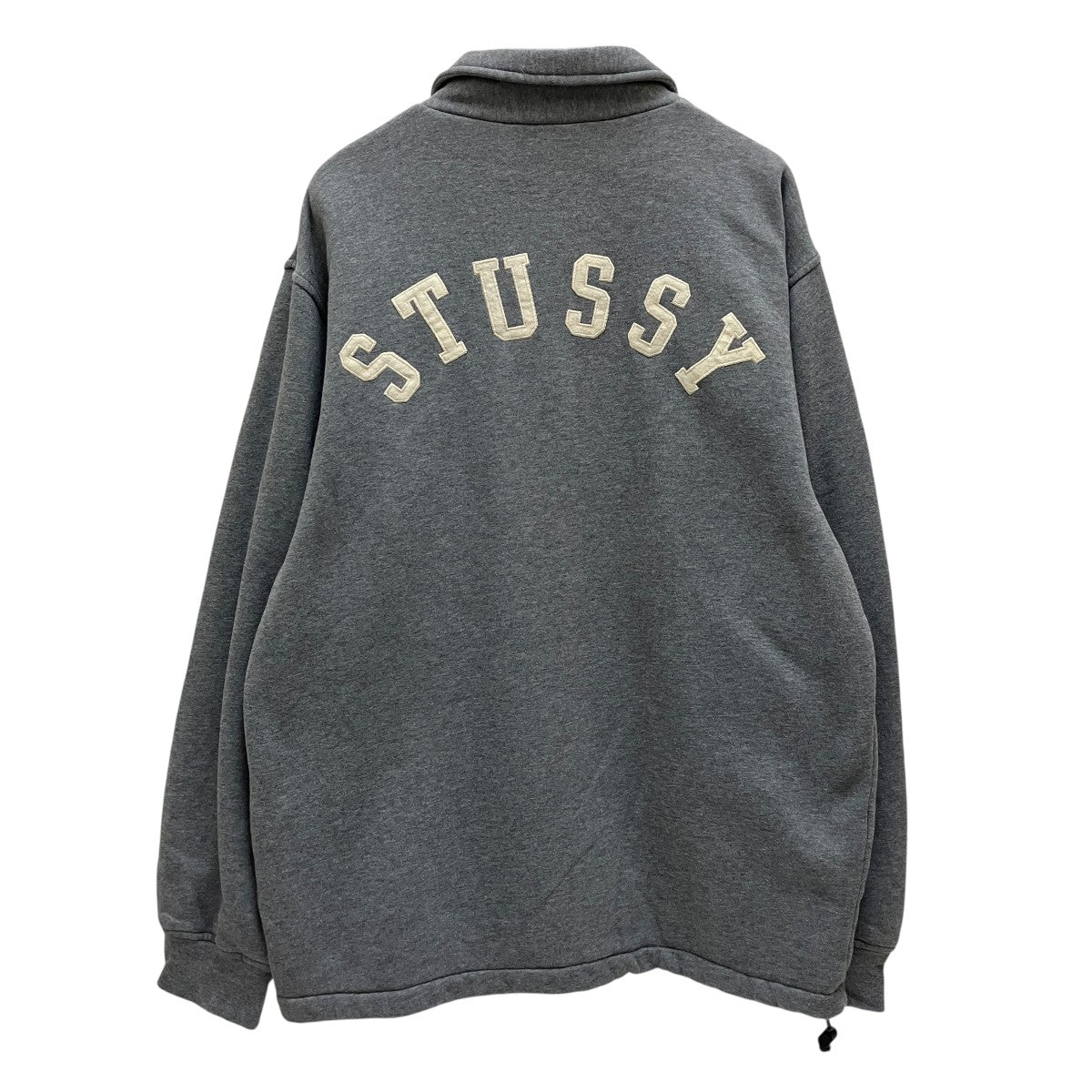 【STUSSY×Champion】スェット地ジャケット　グレー STUSSY×Champion】スェット地ジャケットグレー
