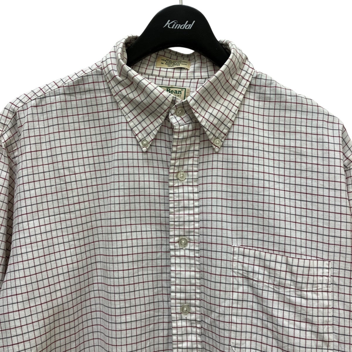 90s LLBean コットンジャケット チェック柄USA製 古着 90s USA製 LL Bean タータン チェック コットン フランネル