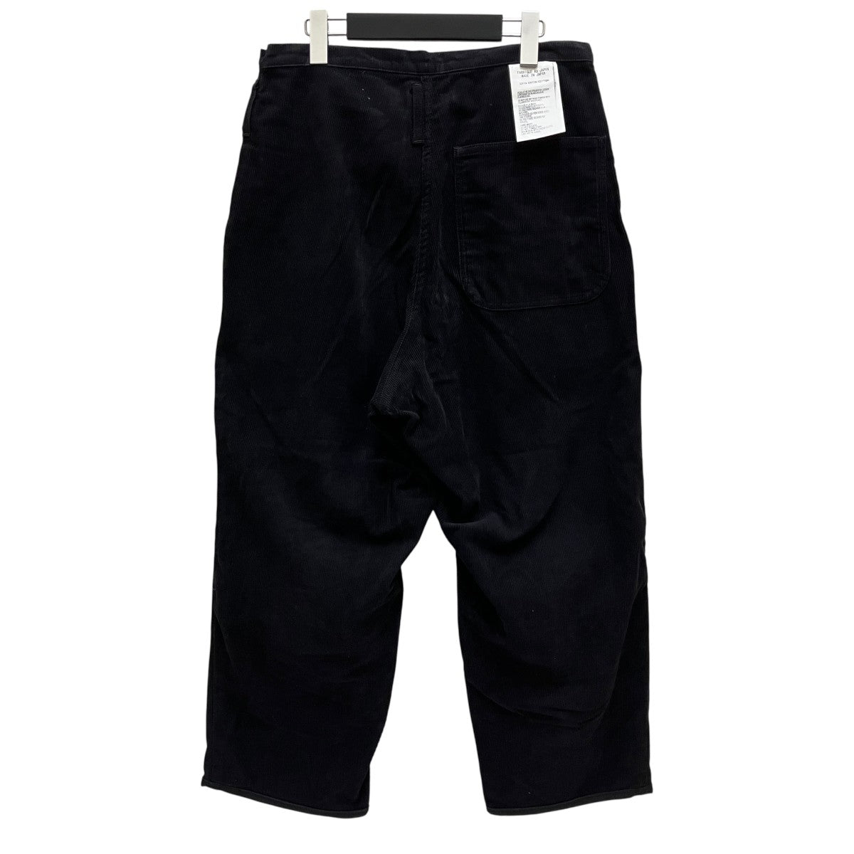 tuki 原田　type03 0032C ブラック　コーデュロイ　サイズ1 TUKI(ツキ) TYPE3 Corduroy Blackコーデュロイパンツ0032C 0032C