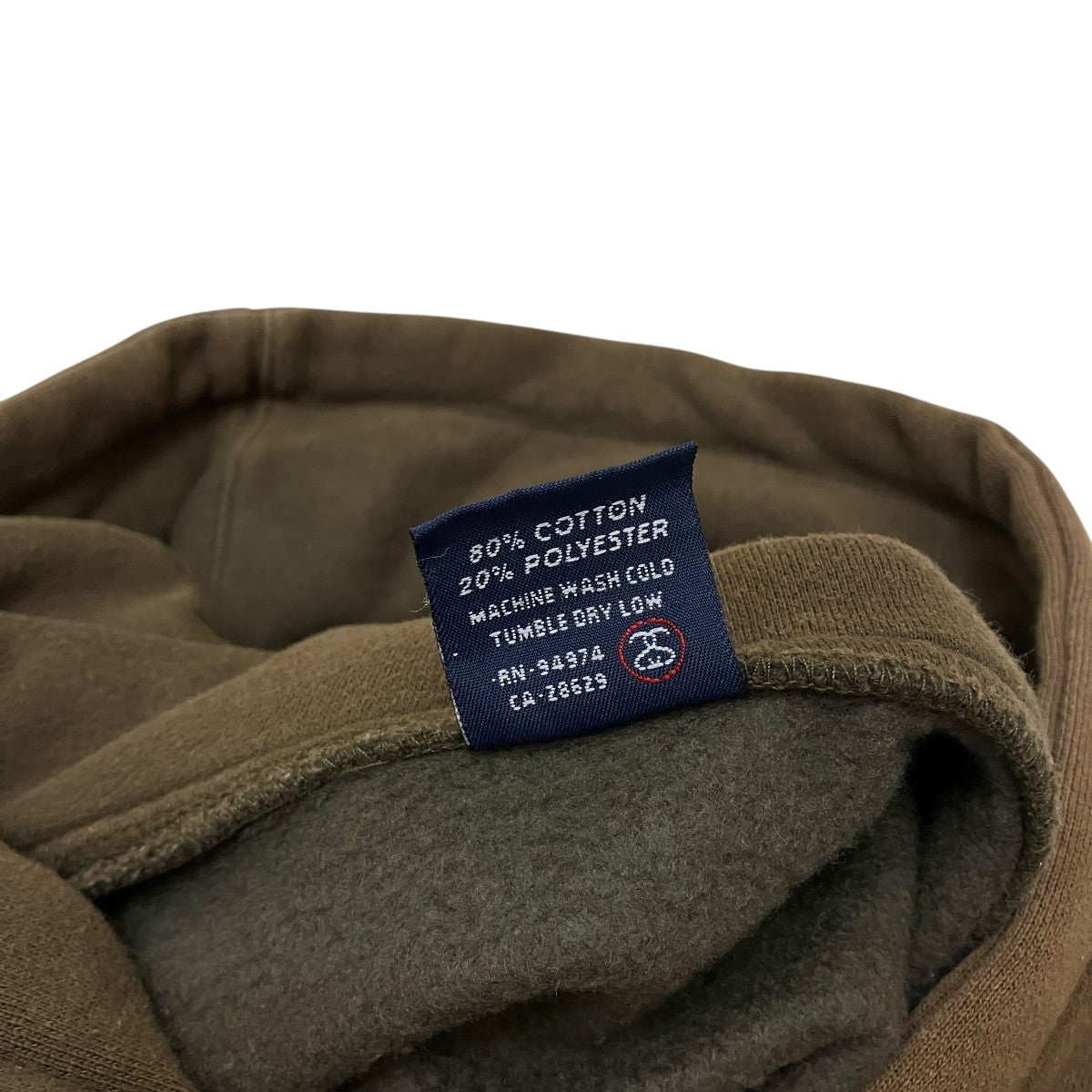 OLD STUSSY ステューシー パーカー デカロゴ ブラウン y2k STUSSY