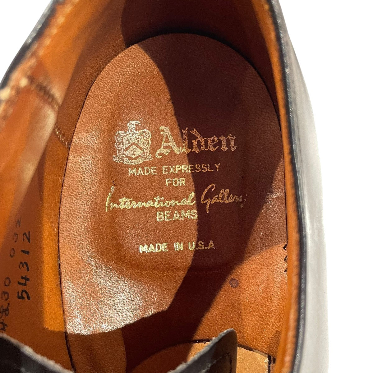 靴 Alden 54312 ALDEN(オールデン) レザーシューズ54312 54312 ブラック｜【公式