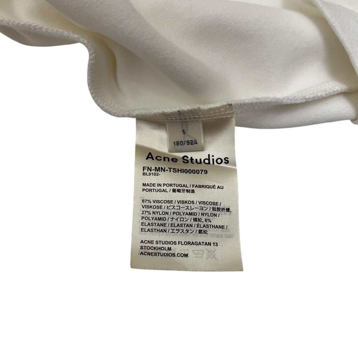 新品未使用　トップス ホワイト　Mサイズ　長袖　acne studios アクネ 楽天市場】Acne Studios アクネストゥディオズ メンズ長袖T