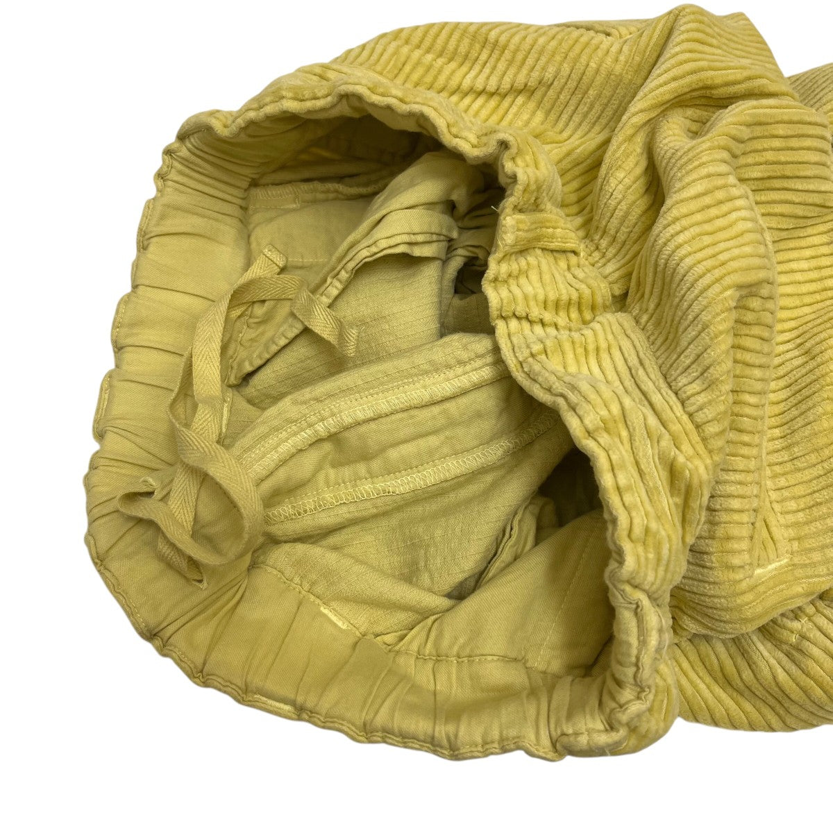 【出品今日まで】ネストローブ　コーデュロイパンツ　イエロー nest Robe(ネストローブ) コーデュロイパンツ01233-1049 01233