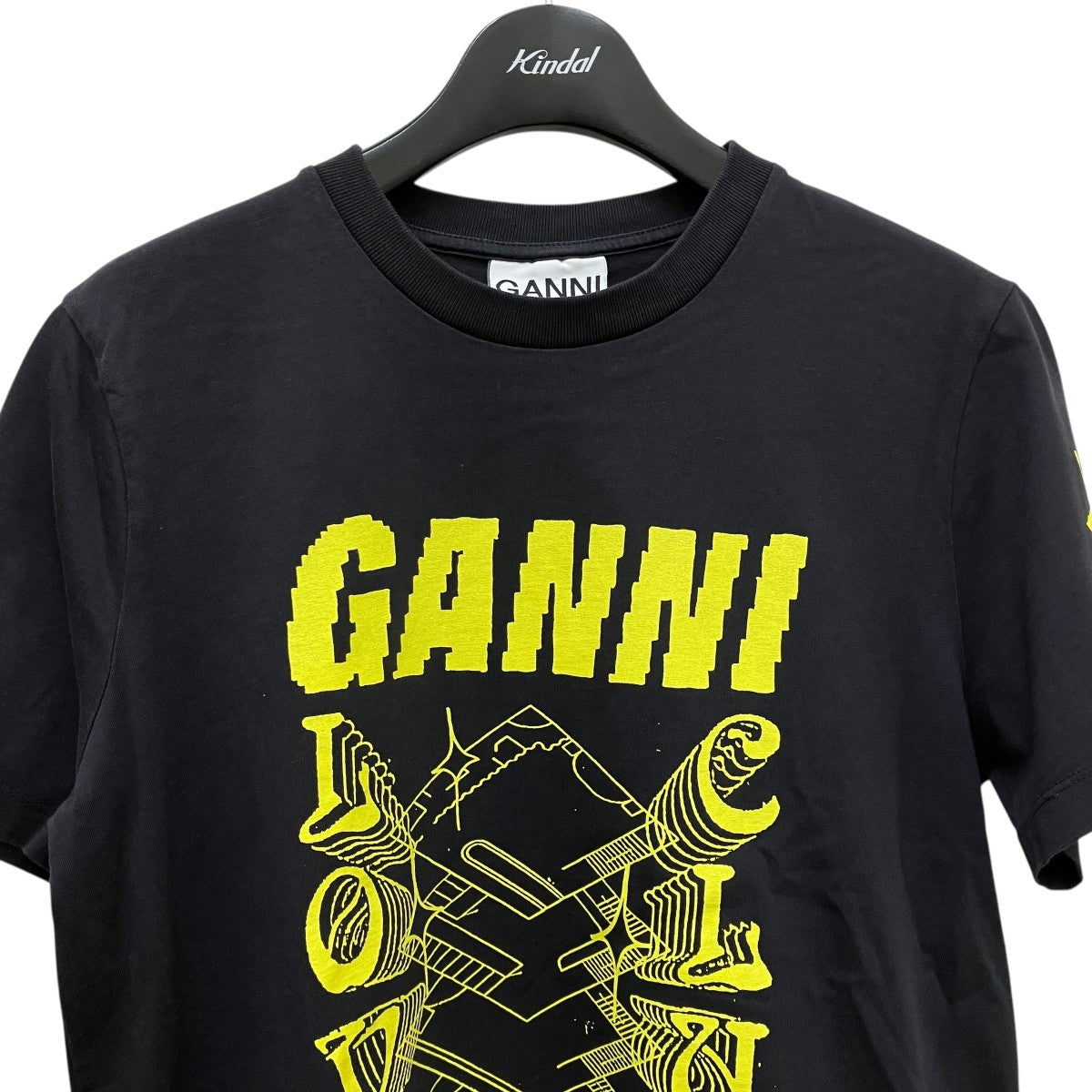 スーパーセール 目玉商品 GANNI Tシャツ32-03-21-03001 32-03-21-03001 ブラック サイズ トップス