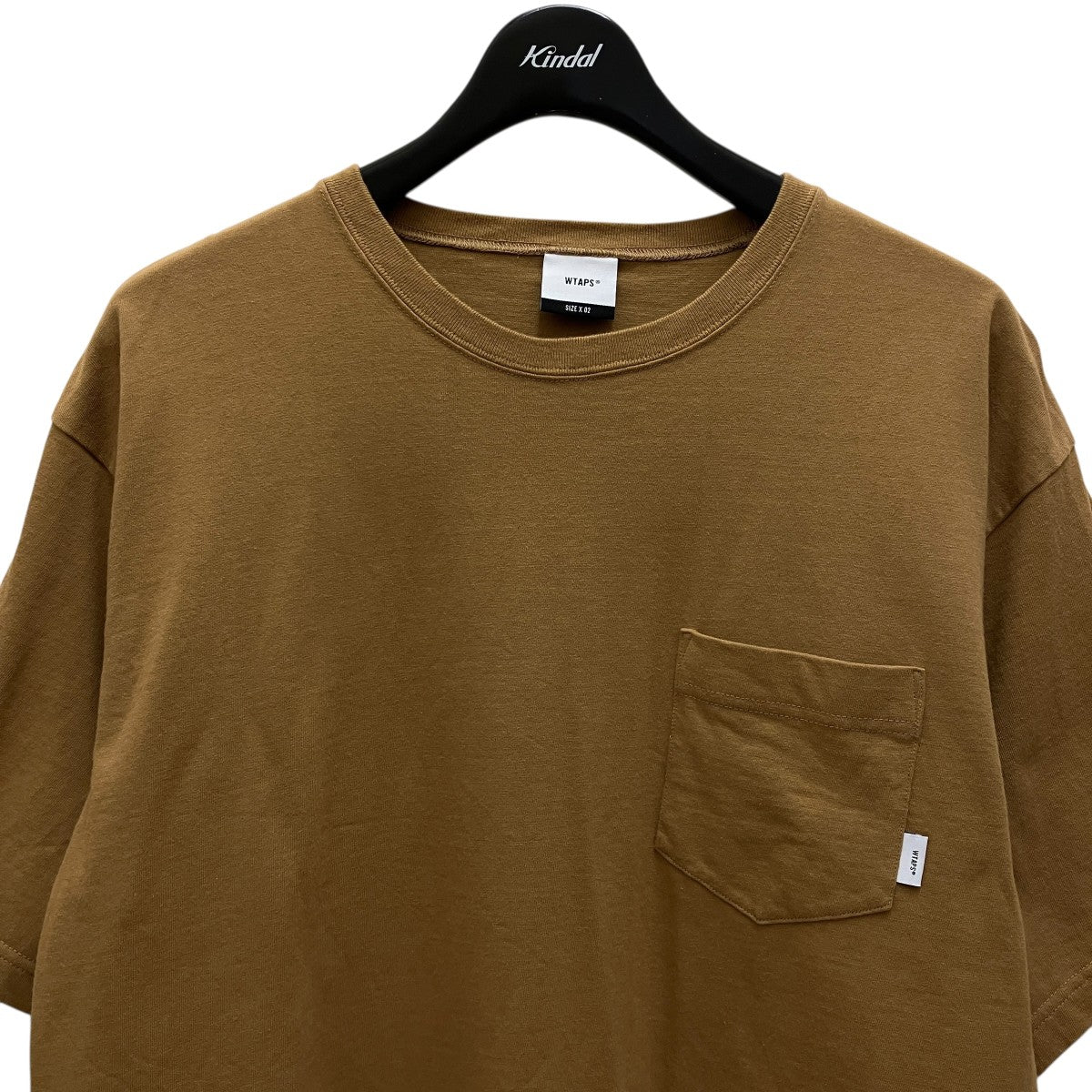関送込! WTAPS WUT PLAIN コットン 半袖 クルーネック Tシャツ WTAPS(ダブルタップス) 半袖Tシャツ ベージュ サイズ 2｜【公式
