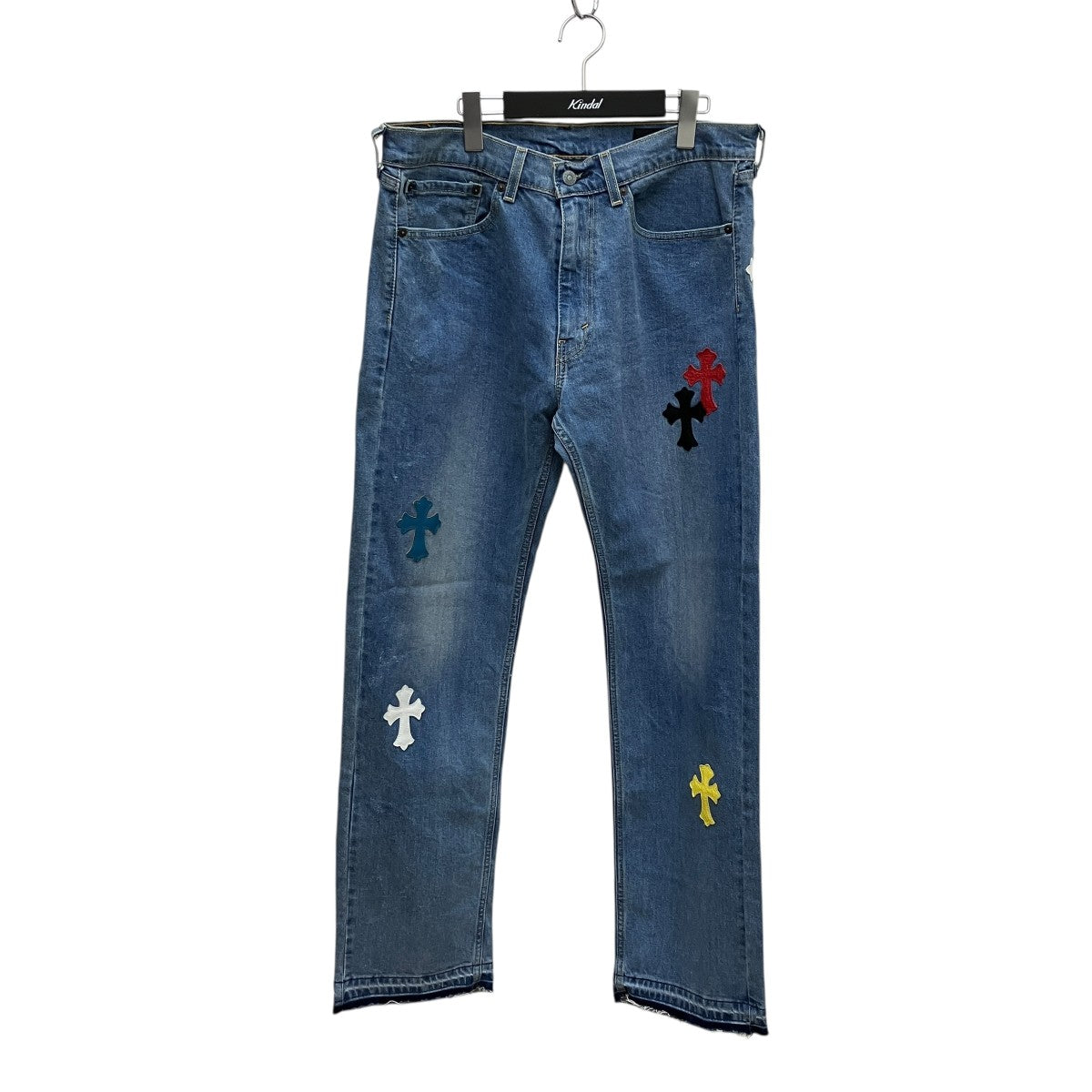 ADVANCE(アドバンス) LEVIS 505 CROSS LEATHER LT BLUE MULTI